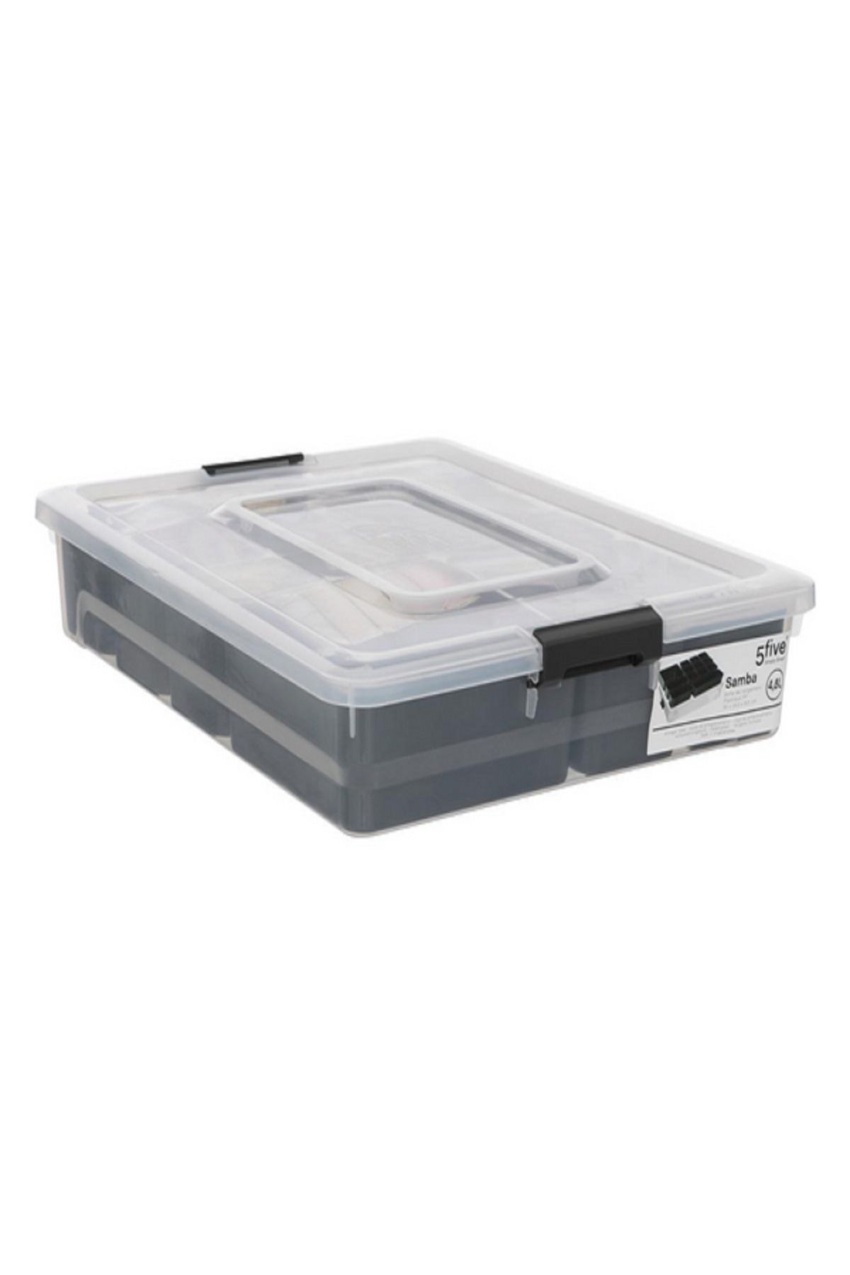 Five Simply Smart-Samba Durable Polypropylene Storage Compartment Box 2