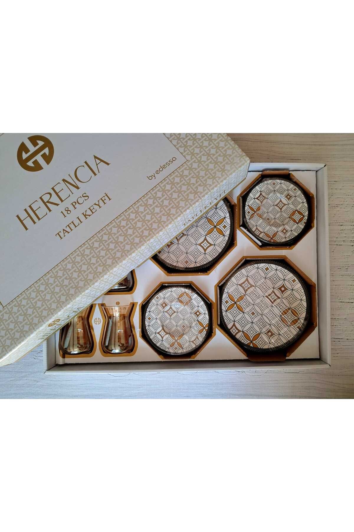 Herencia gold 18 pcs çay ve pasta takımı