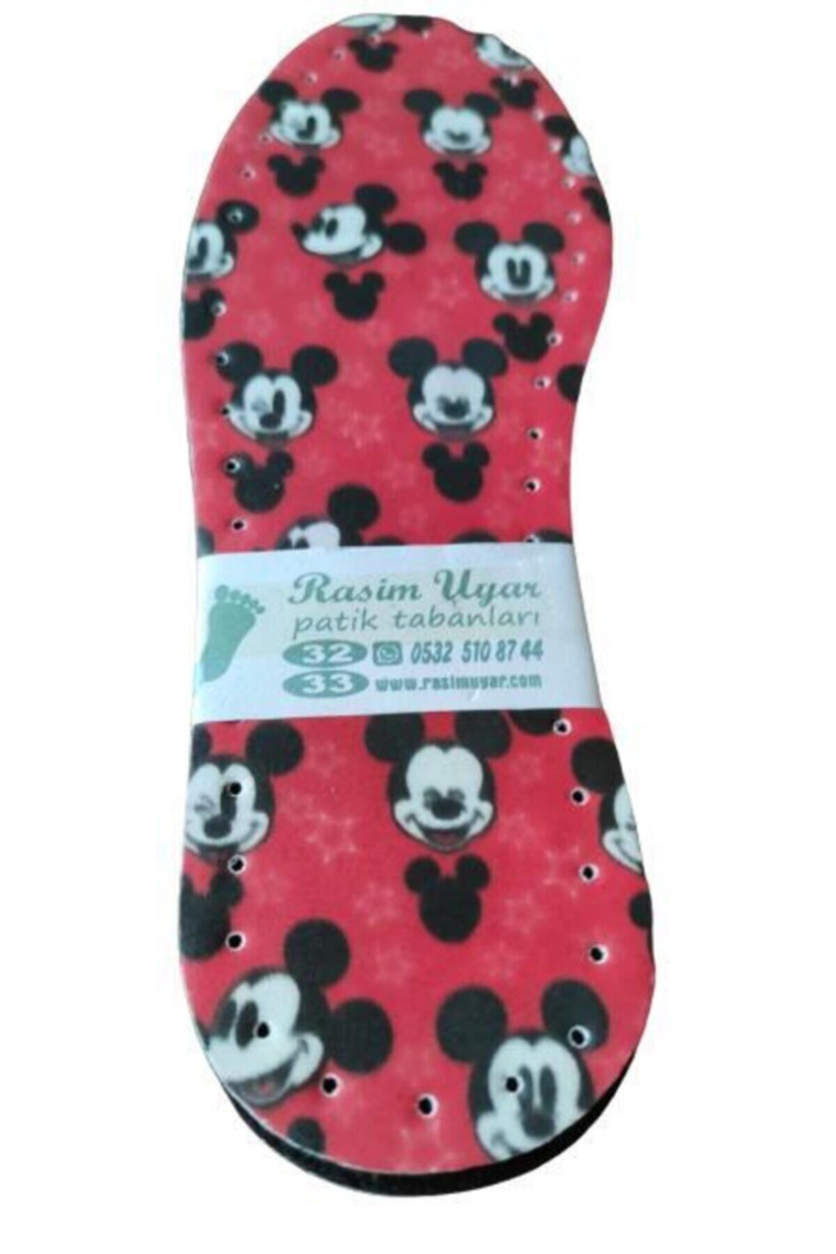 AboutThePerfect Sevimli Mickey Mouse desenli 3 katmanlı rahat patik çiftleri