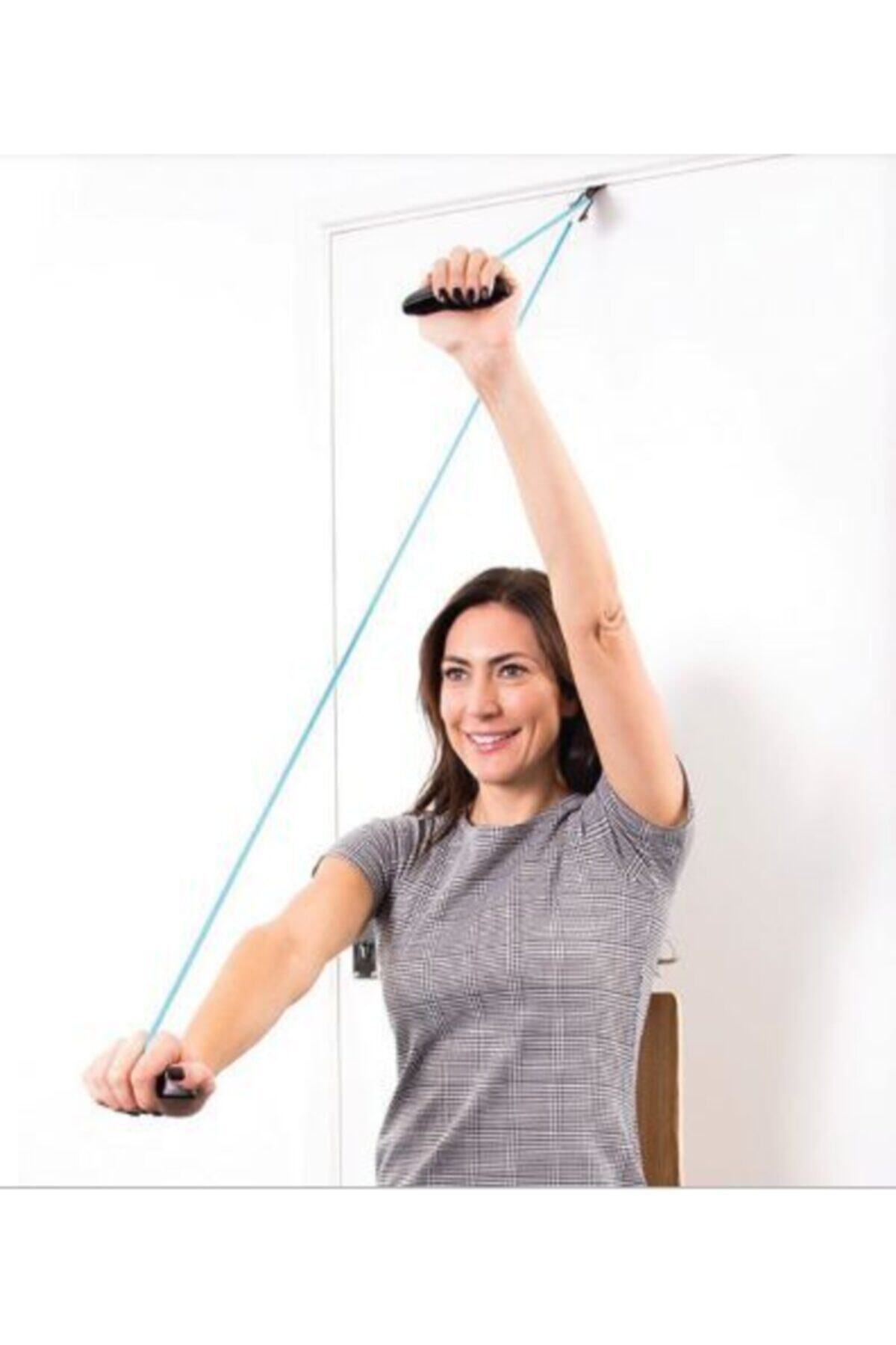 AboutThePerfect Omuz ve sırt egzersiz direnç lastiği, pratik ve çok yönlü antrenman ipi