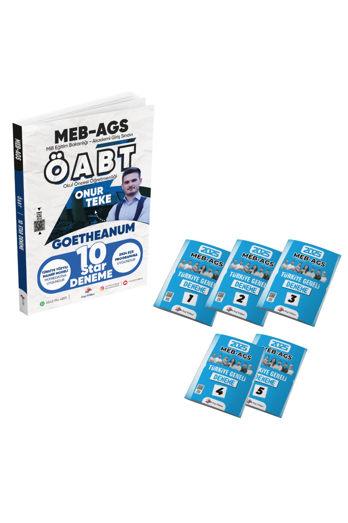 Dizgi Kitap 2025 Öabt Okul Öncesi Video Çözümlü 10 Star Deneme ve AGS Türkiye Geneli PDF Çözümlü 5 Deneme Seti