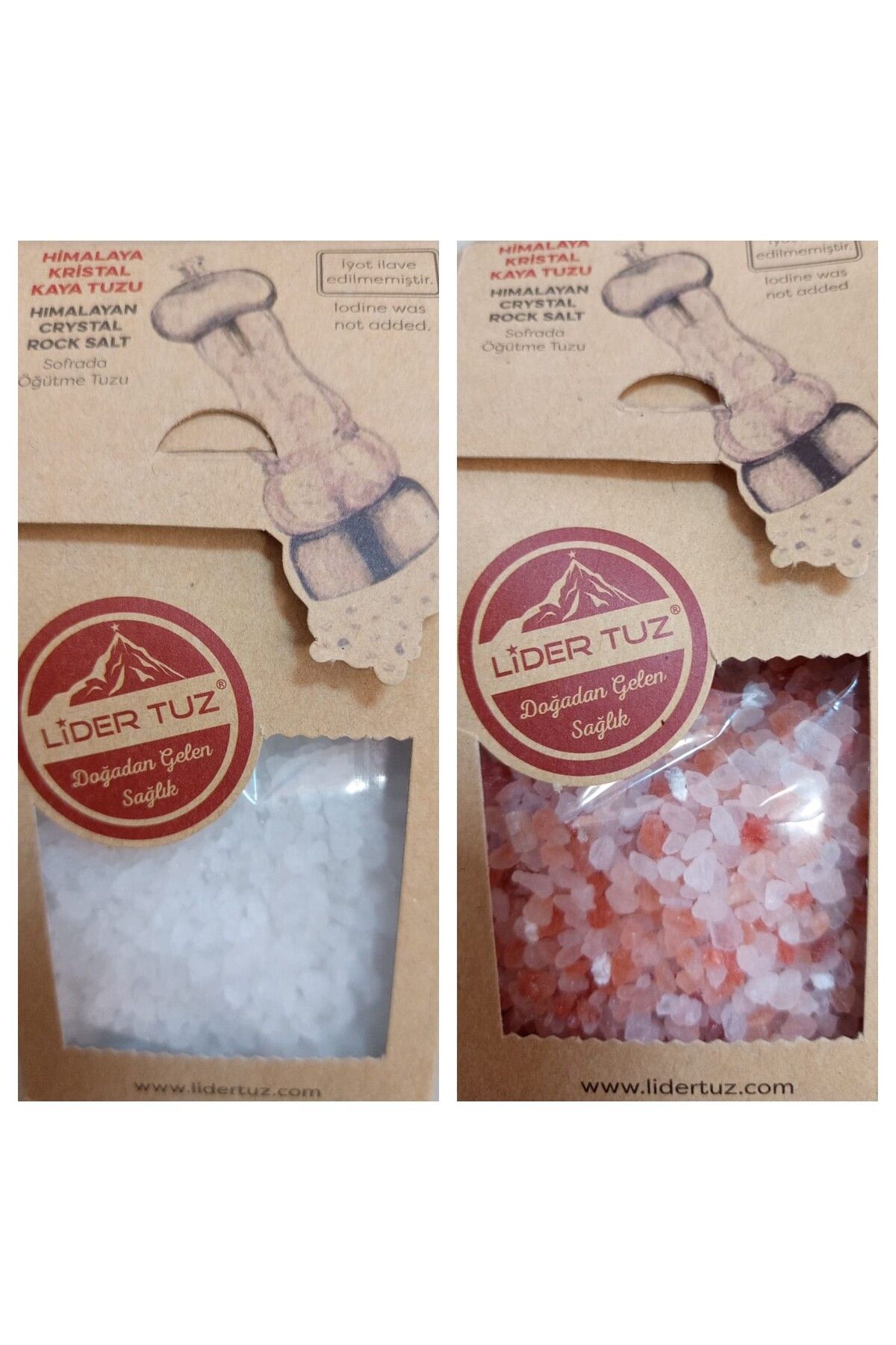 Lider Doğal Himalaya Kristal Kaya Tuzu 500 Gr.Lık 2 Li Paket (İyotsuz)