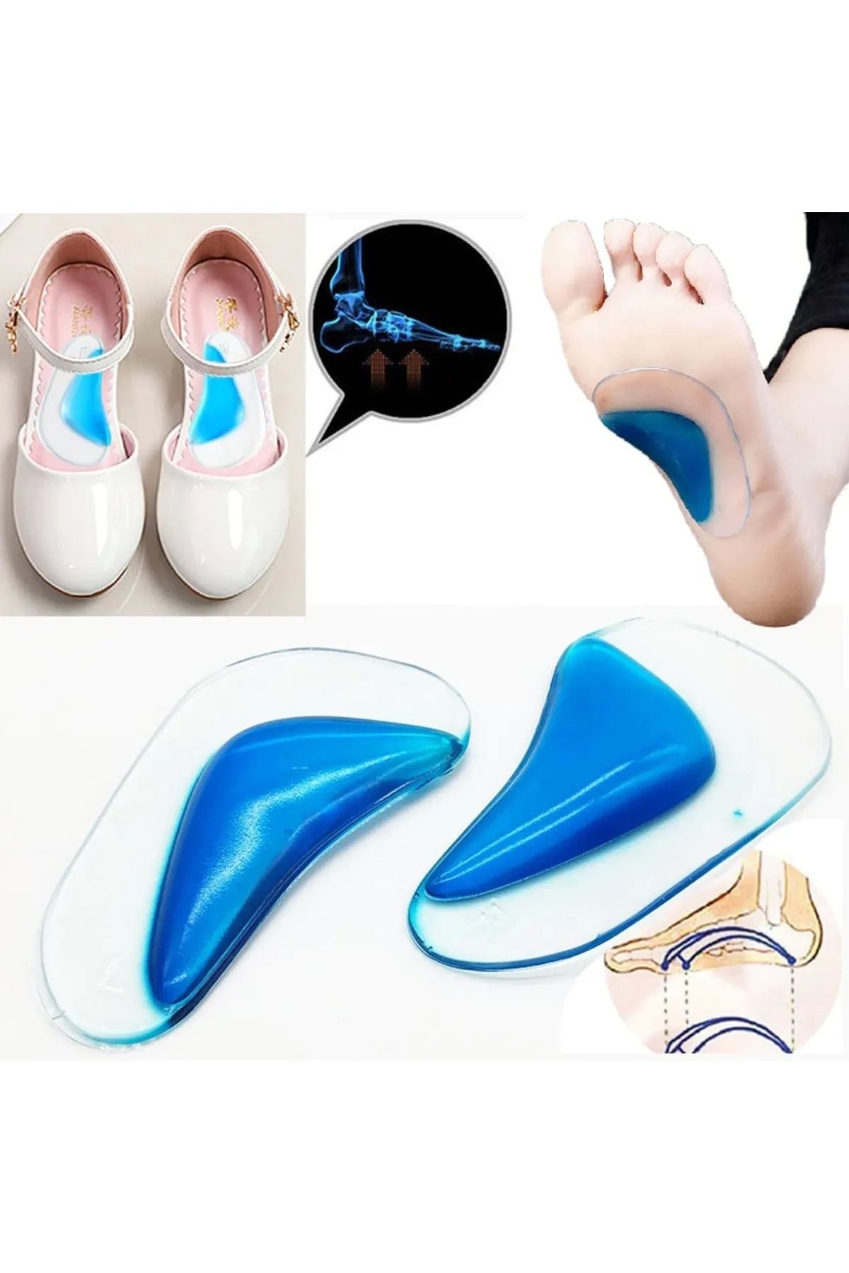 AboutThePerfect Düz Tabanlı Rahat Ayak Tabanlığı, Destekli ve Konforlu Tasarım