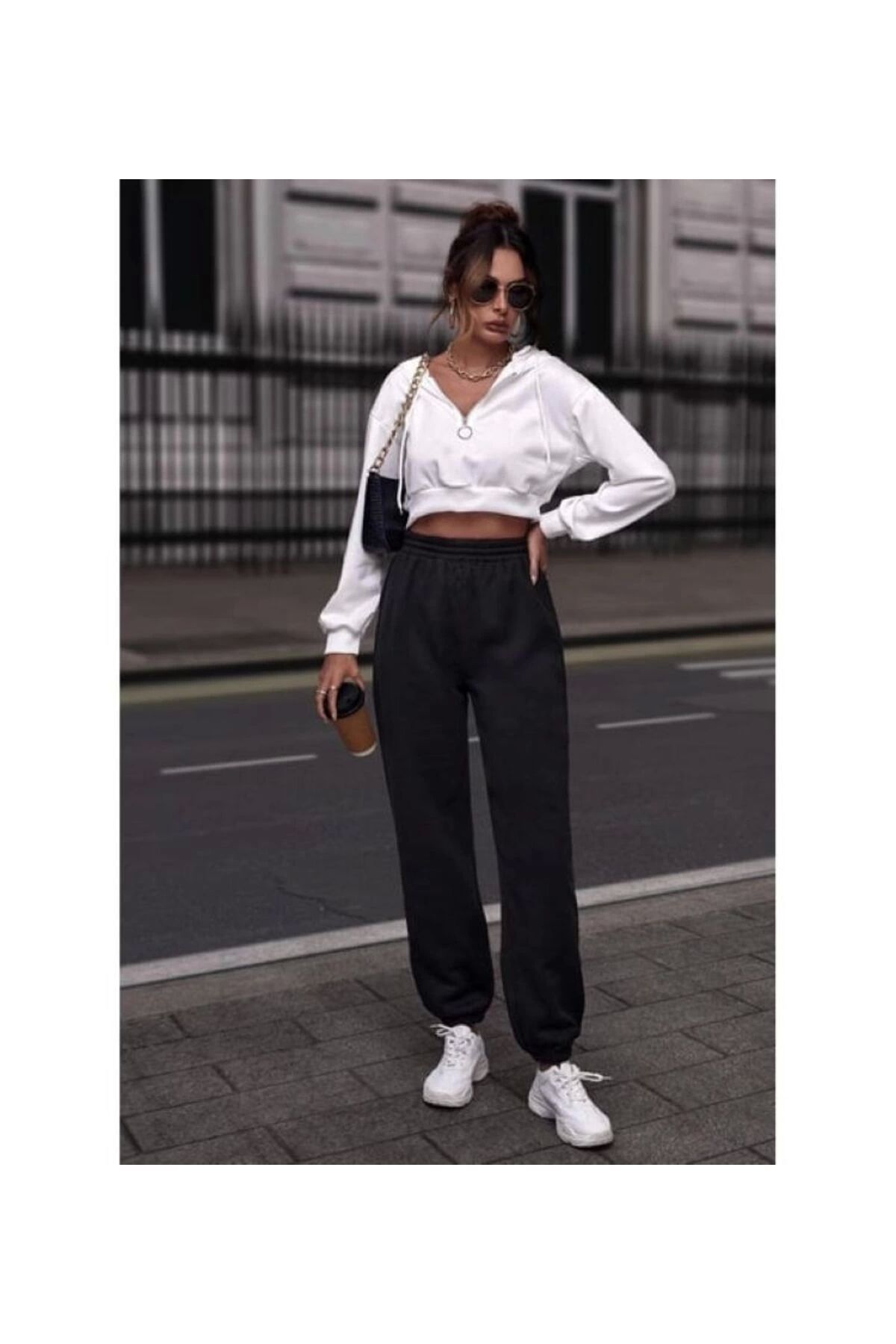LC Waikiki Basic Yeni Siyah Beli Lastikli Düz Jogger Yazlık Eşofman Altı