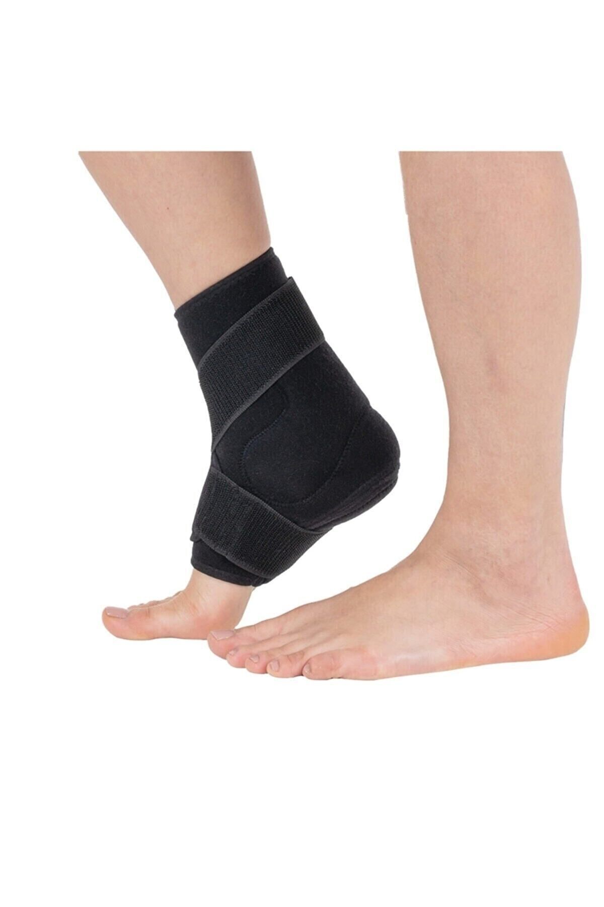 AboutThePerfect Aşil Tendon Destekli Ayak Bileklik, İki Yan ve Topuk Altı Silikon Desteği