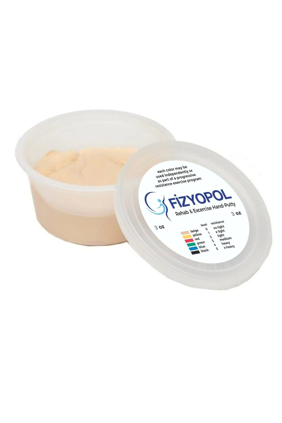 FİZYOPOL Theraflex Putty,Fizik Tedavi El Egzersiz Hamuru,3 Oz,Ten Rengi 85 Gr,Ekstra Hafif Direnç