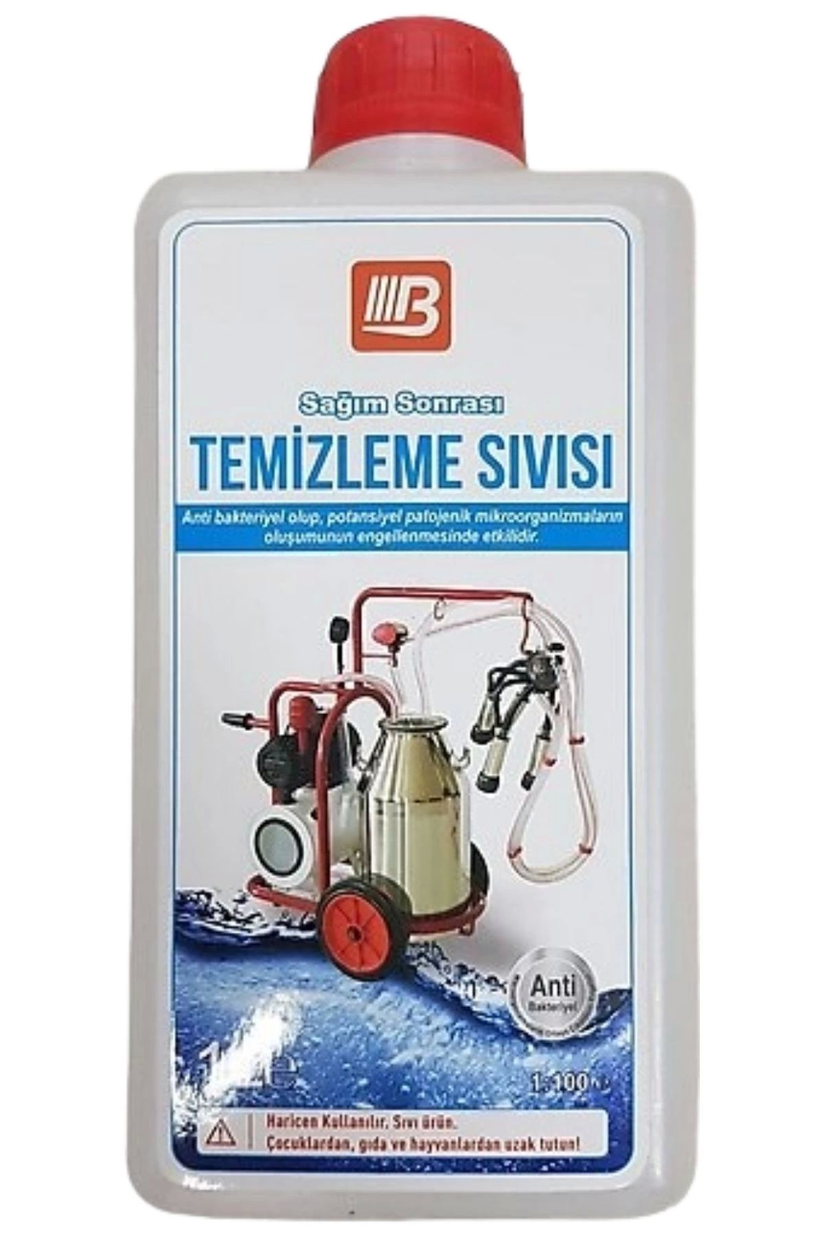 BARTECH Süt Sağım Makinesi Temizlik Dezenfektanı 1 Litre 2 Adet