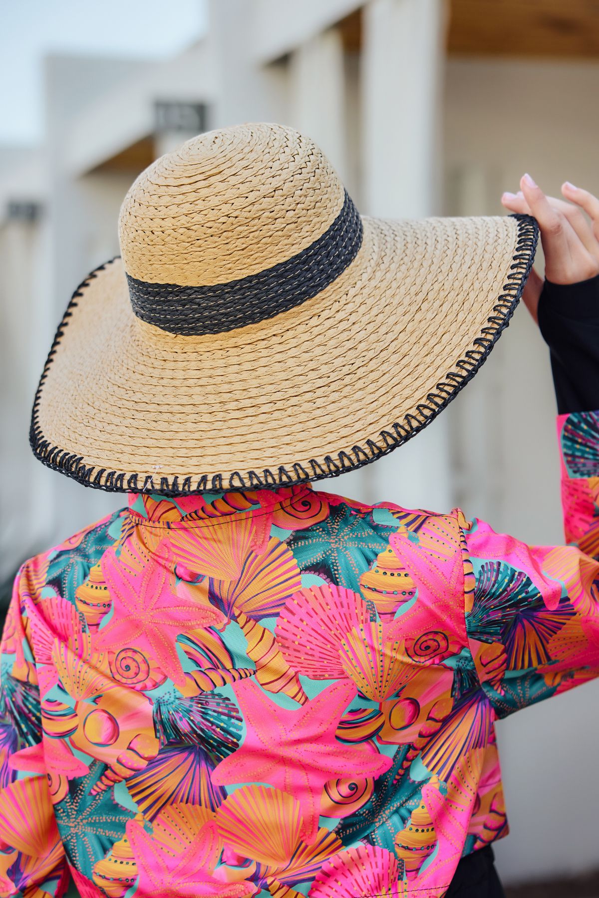 Remsa Mayo-Zigzag Stripe Detailed Straw Beach Hat Rş-2103 Camel03 4
