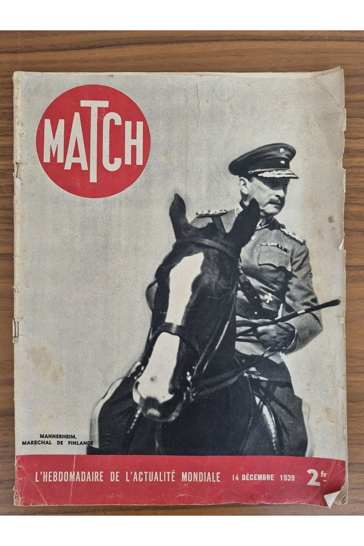 Edi Antik 1939 Tarihli Match Dergisi 2.Dünya Savaşı konulu