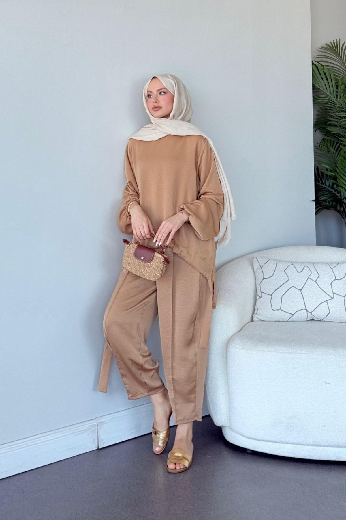HAZA MODA Aytek Takım Taba