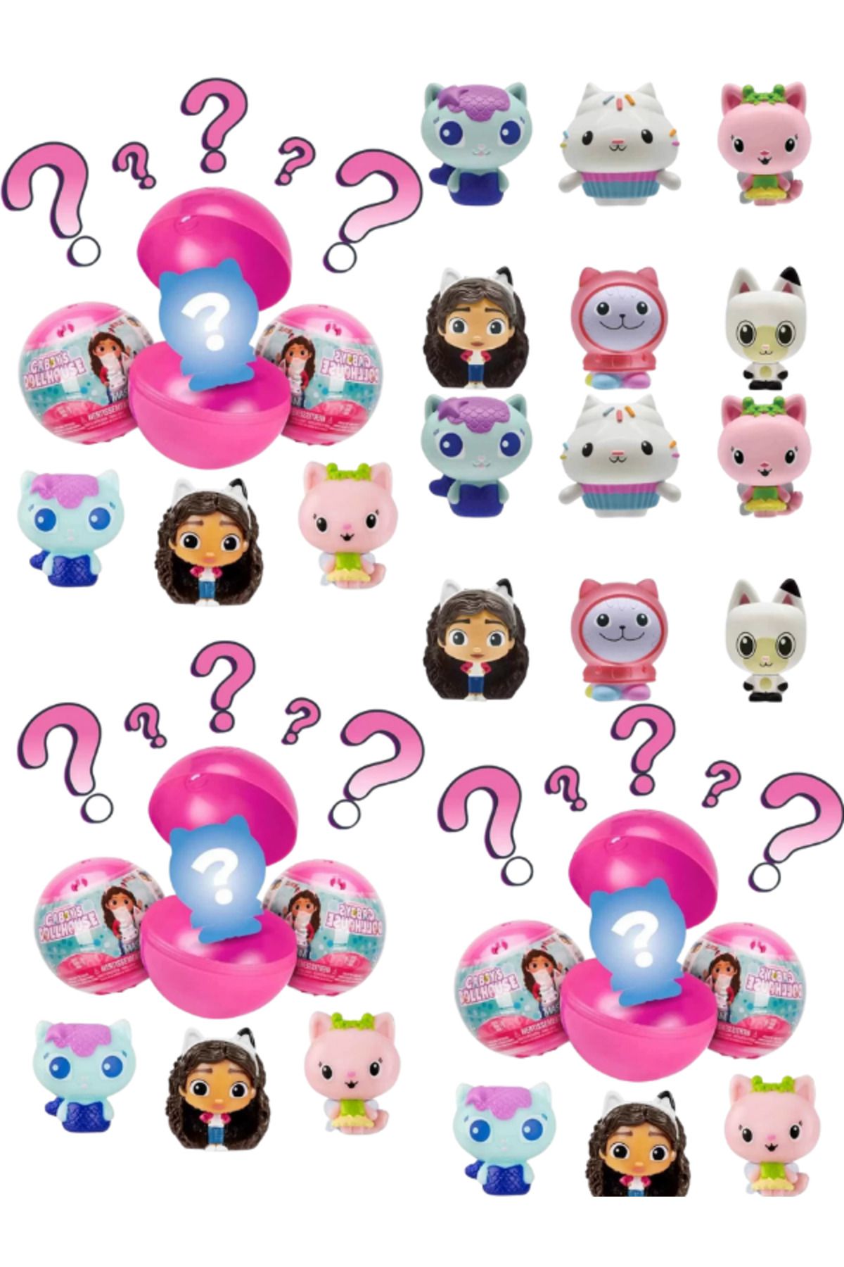 Muhcu Home GABBY’S DOLLHOUSE MASHEMS S1 SÜRPRİZ FİGÜR PAKETİ -Mini Brands Kawaii Sürpriz Paket
