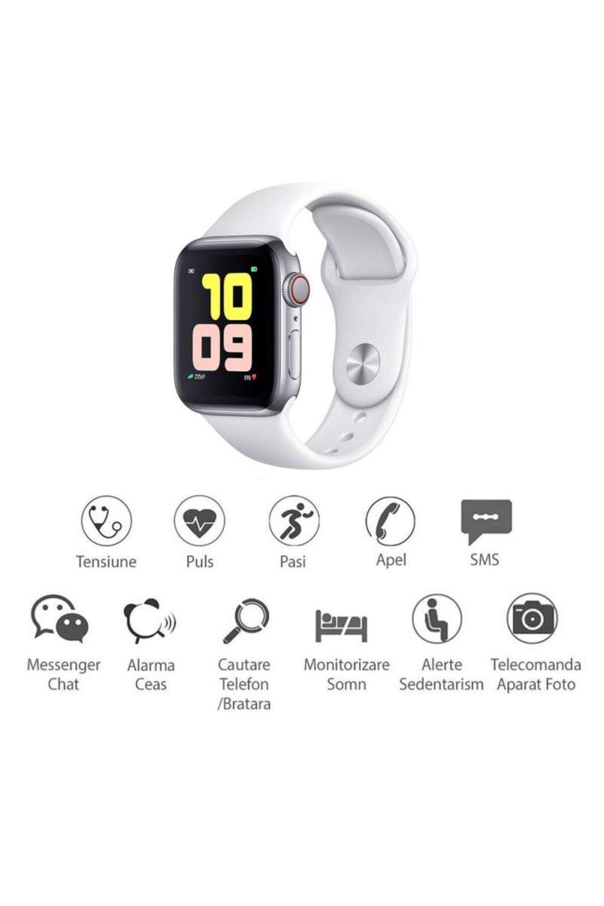 SIKS-White smart watch, Call/SMS/Social Media Notifications, physical activity monitoring 4