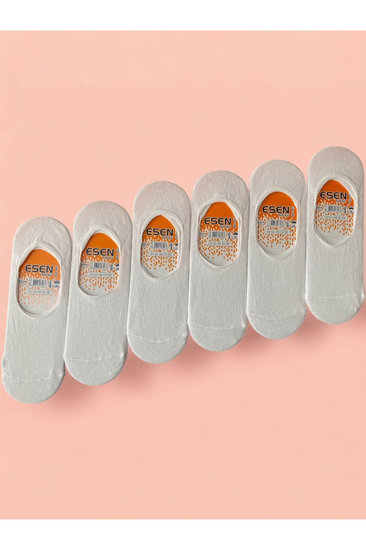 Golovin 6 Çift Silikonlu Pamuklu Unisex Babet Çorap