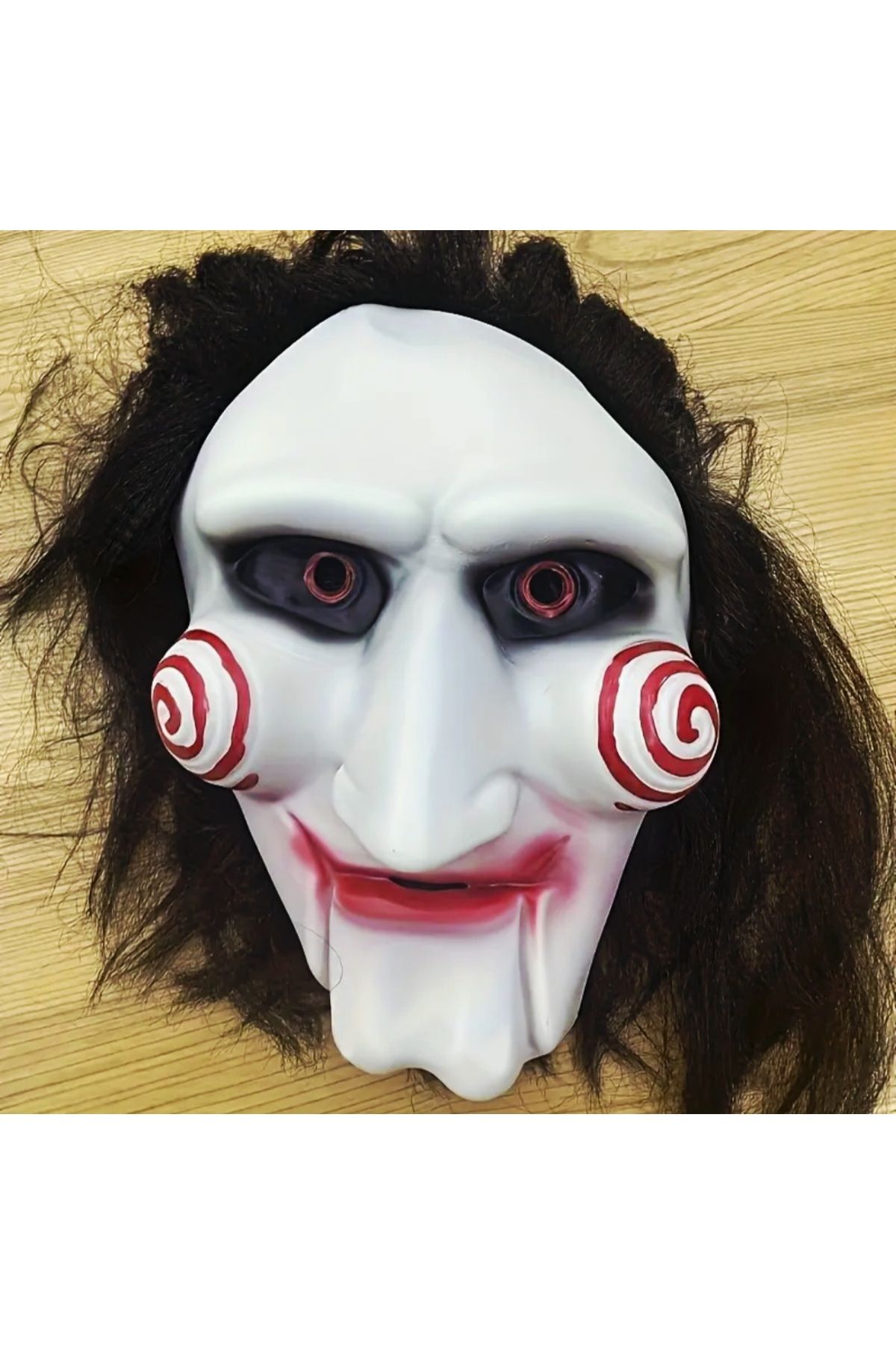ASLANKAR Testere saçlı latex korku maskesi halloween,şaka,korku,eğlence,parti etkinlikleri için.