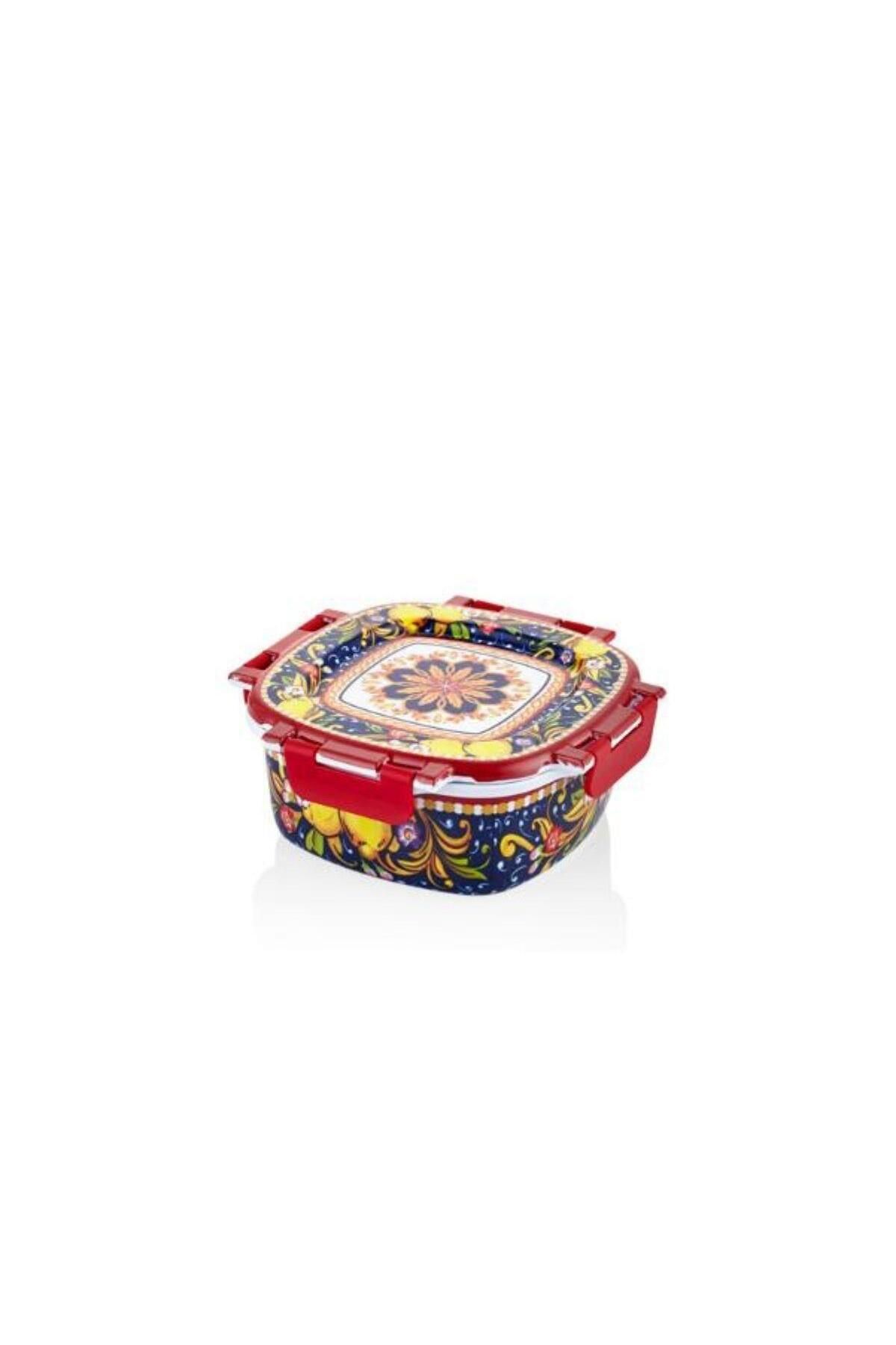 LAMEDORE Flavor Küçük Kare Saklama Kabı 17,5x17,5x7cm