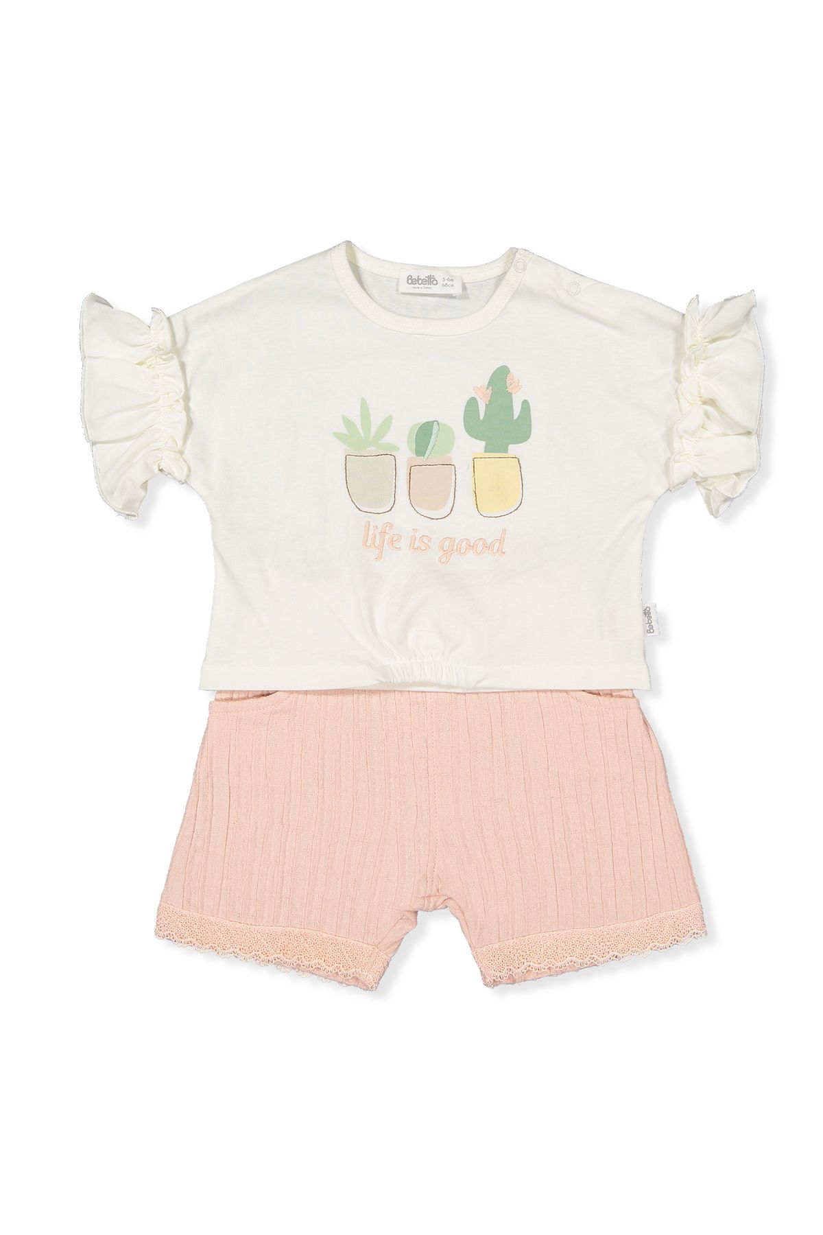 Bebetto DOKUMA ŞORT 2Lİ TAKIM (CLASSY GIRL) K4816