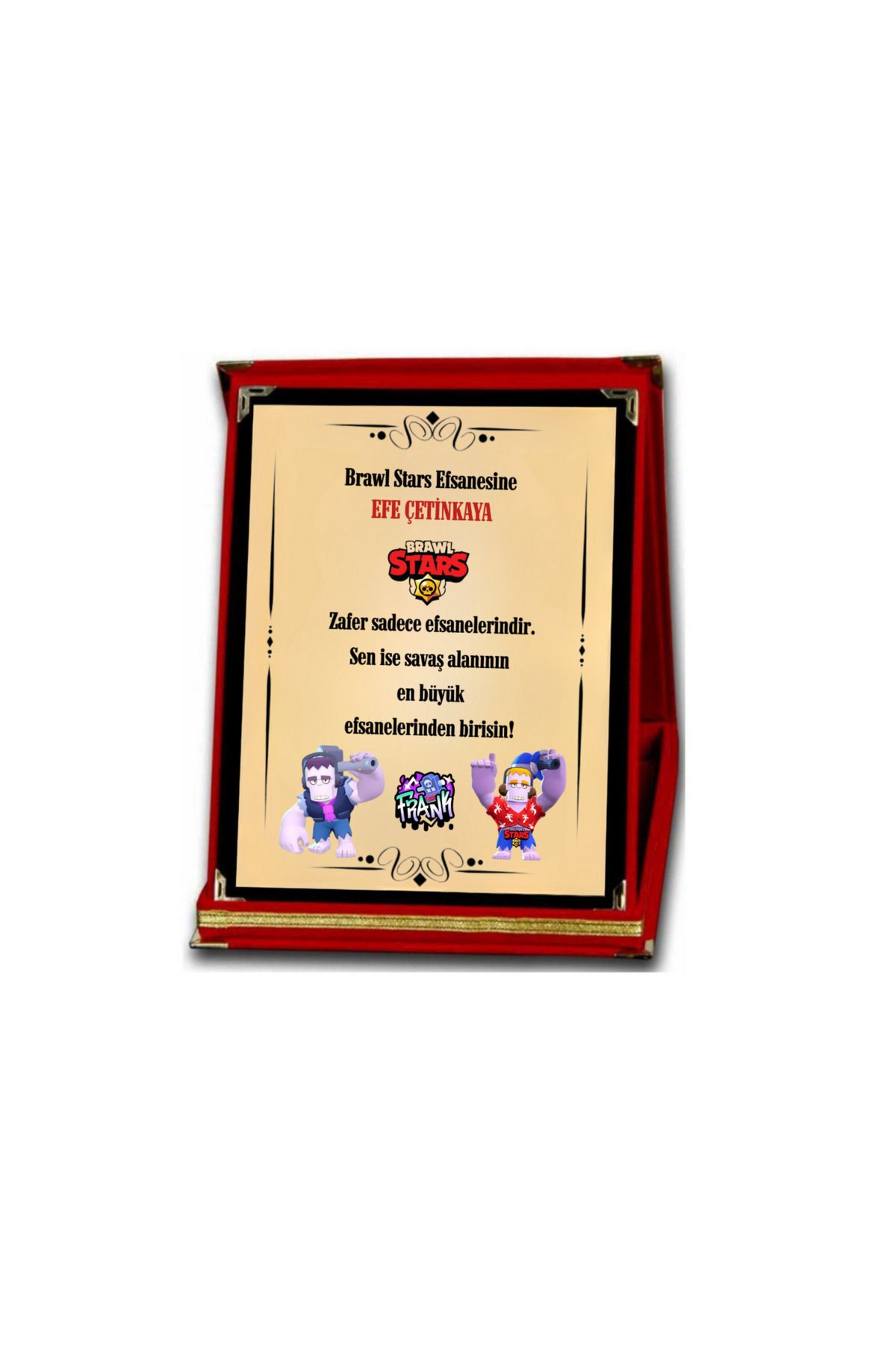 ALPŞAN TİCARET Brawl Stars Frank Ödül Plaketi Brawl Stars Hediye İsme Özel