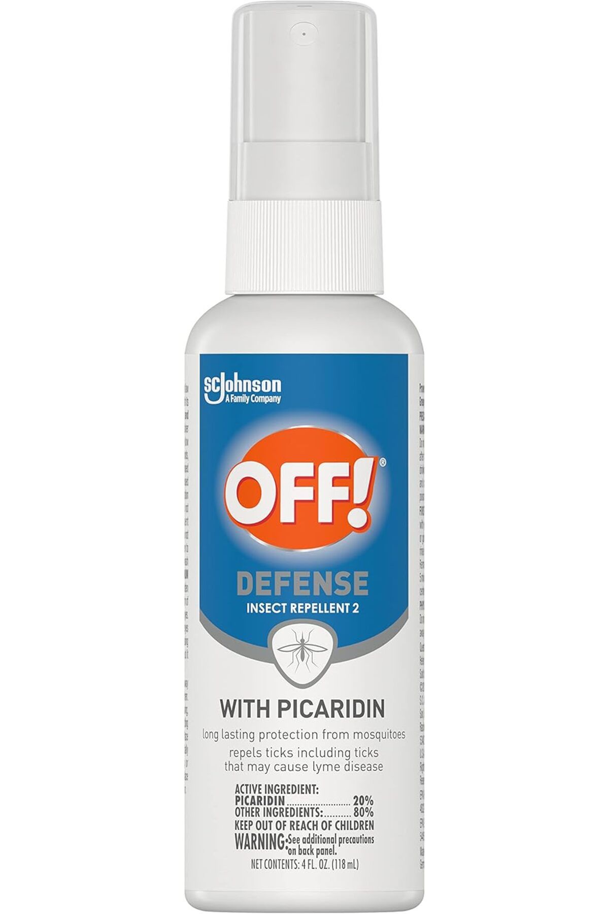 OFF-Defense Insect Repellent 2, Bug Spray with Long Lasting Protection from Mosquitoes - 118ml 2