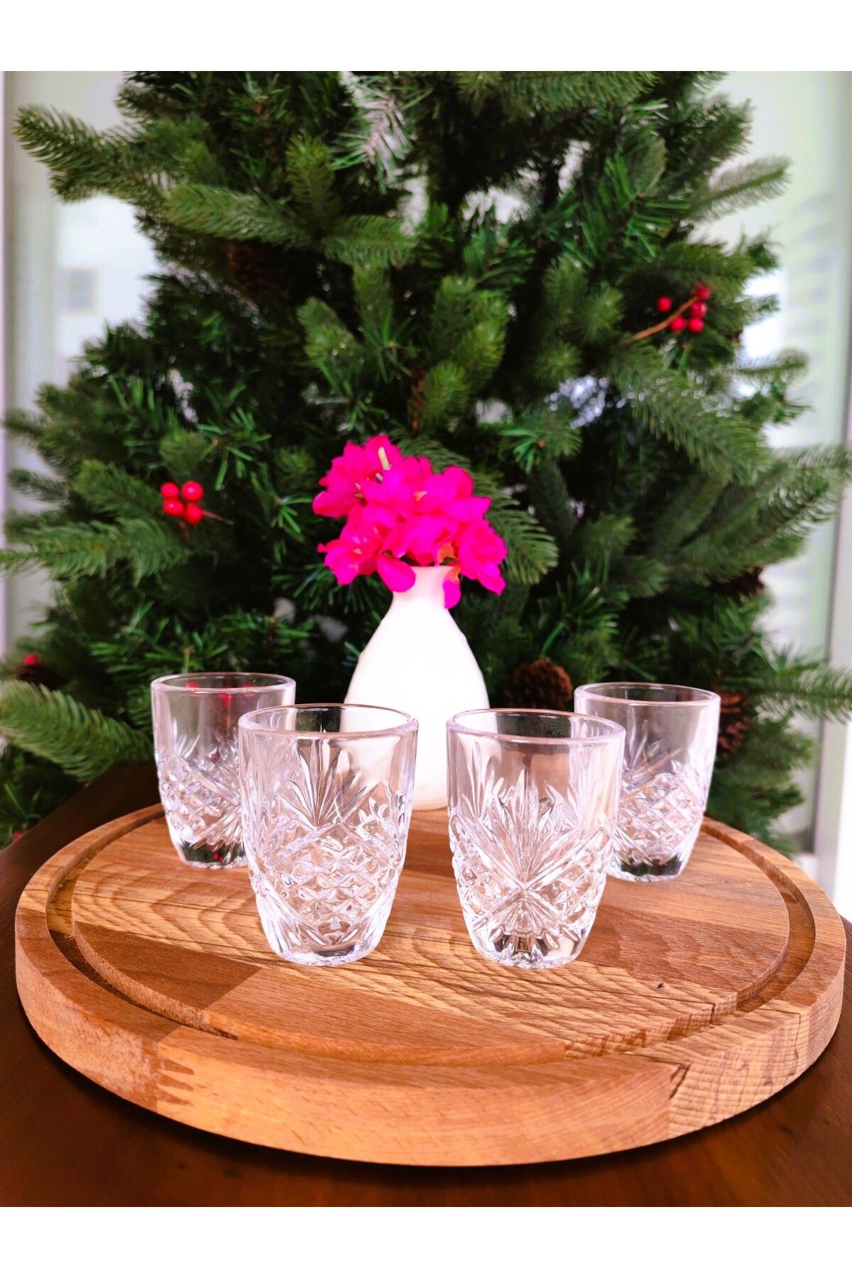 Madame Coco Aron 4'lü Mini Kahve Yanı Bardağı Seti 70 ml Klasik