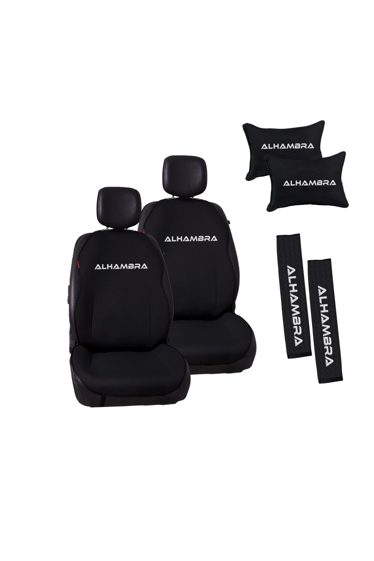 otomind Seat Alhambra Nakışlı Jakar Dokuma Oto Minder ve Konfor Seti