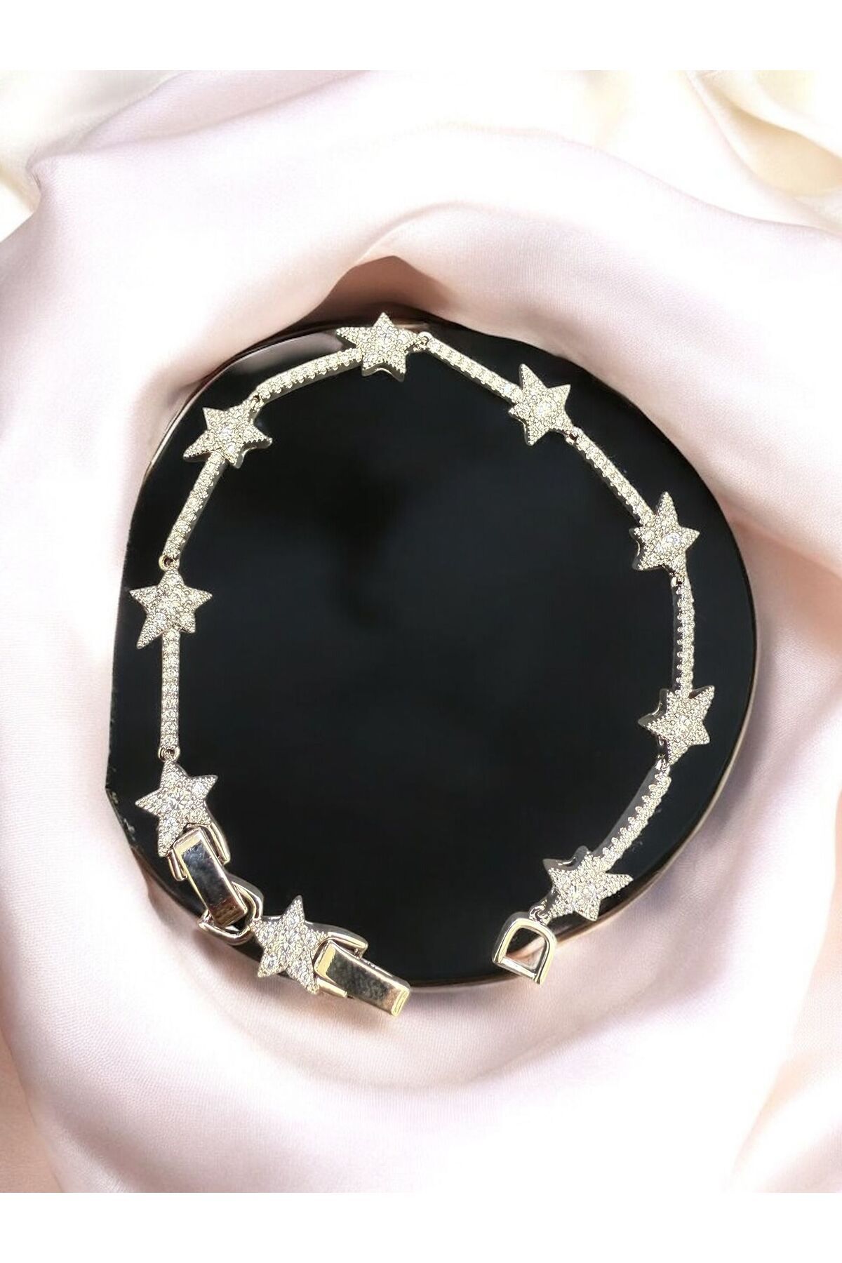 AKMNY BOUTIQUE XUPİNG Yıldız Model Gümüş Rengi Bileklik