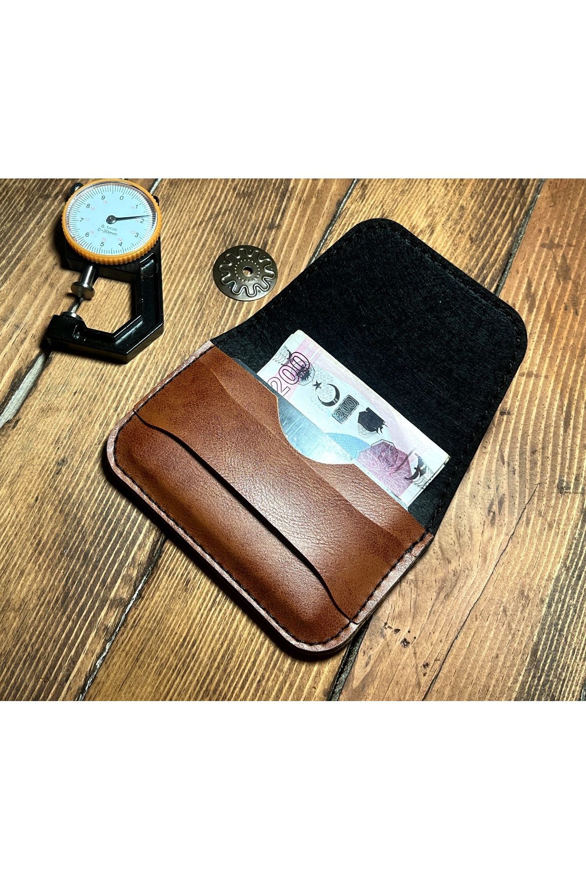 ZDKLEATHER MELODY MİNİMAL KARTLIK RENK CAMEL