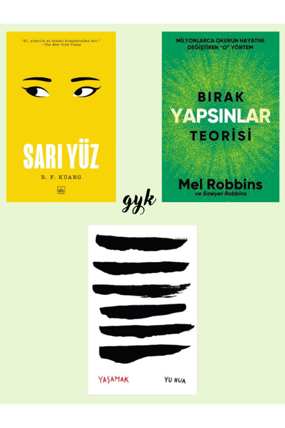 İthaki Yayınları Sarı Yüz - Bırak Yapsınlar Teorisi - Yaşamak 3 Kitap SET