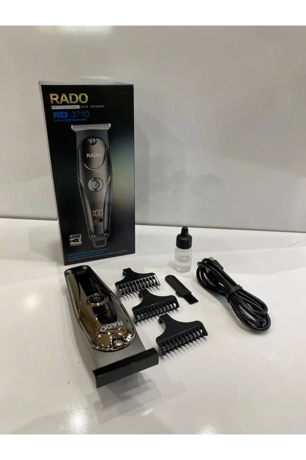 shopwave Rado Rd-3710 T Bıçak Sıfır Kesim Lcd Ekran Şarjlı Tıraş Makinesi