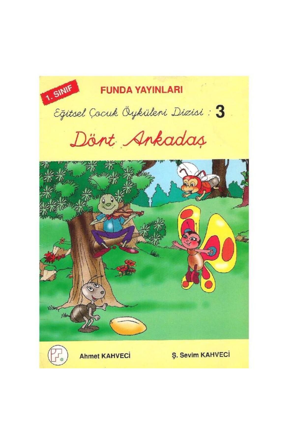Türk Dil Kurumu Yayınları Bitişik Eğik Yazı İle Eğitsel Çocuk Öyküleri Dizisi Dört Arkadaş