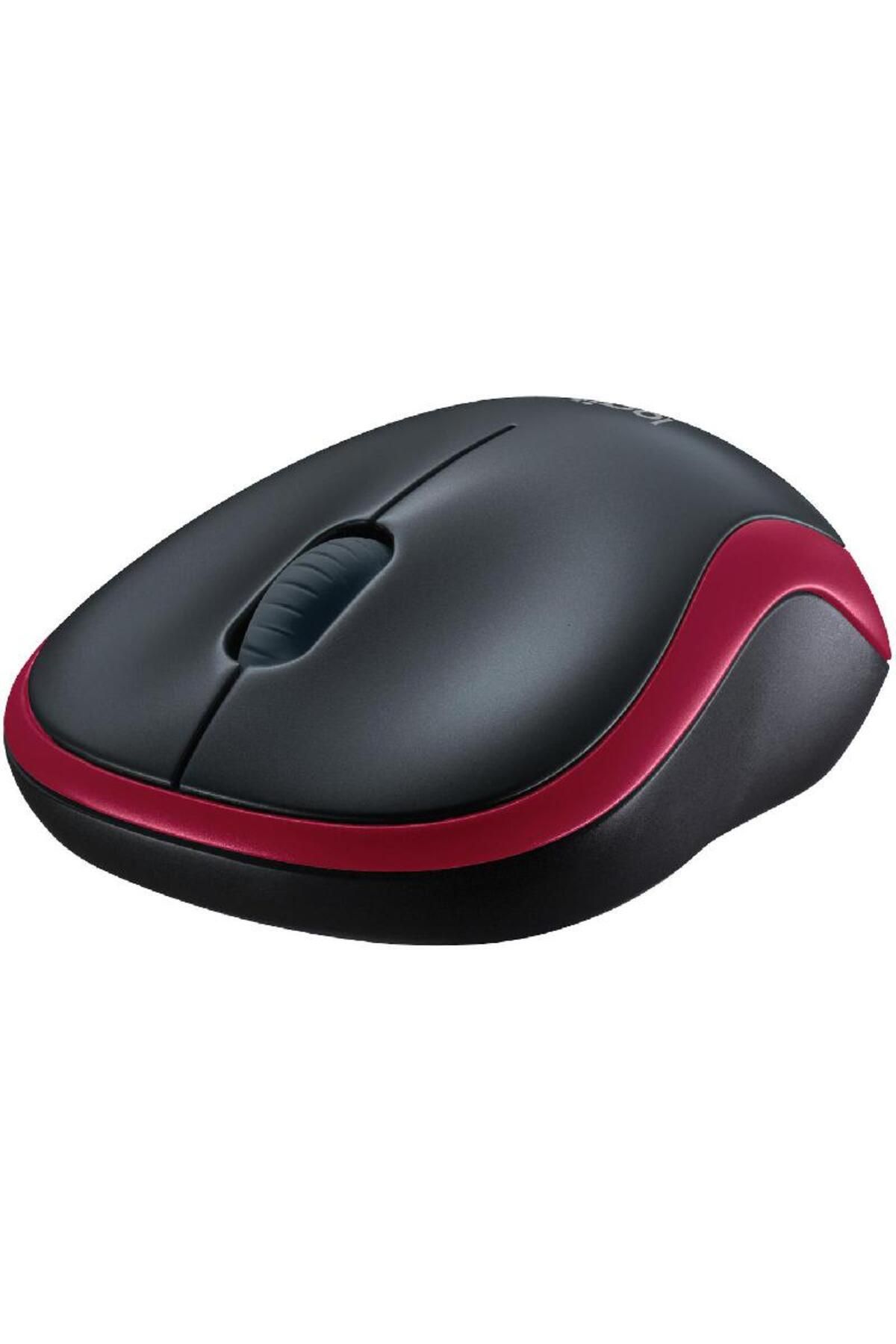 logitech-M185 Mouse Optical 1000 dpi Wireless (2.4 GHz RF)Red 3