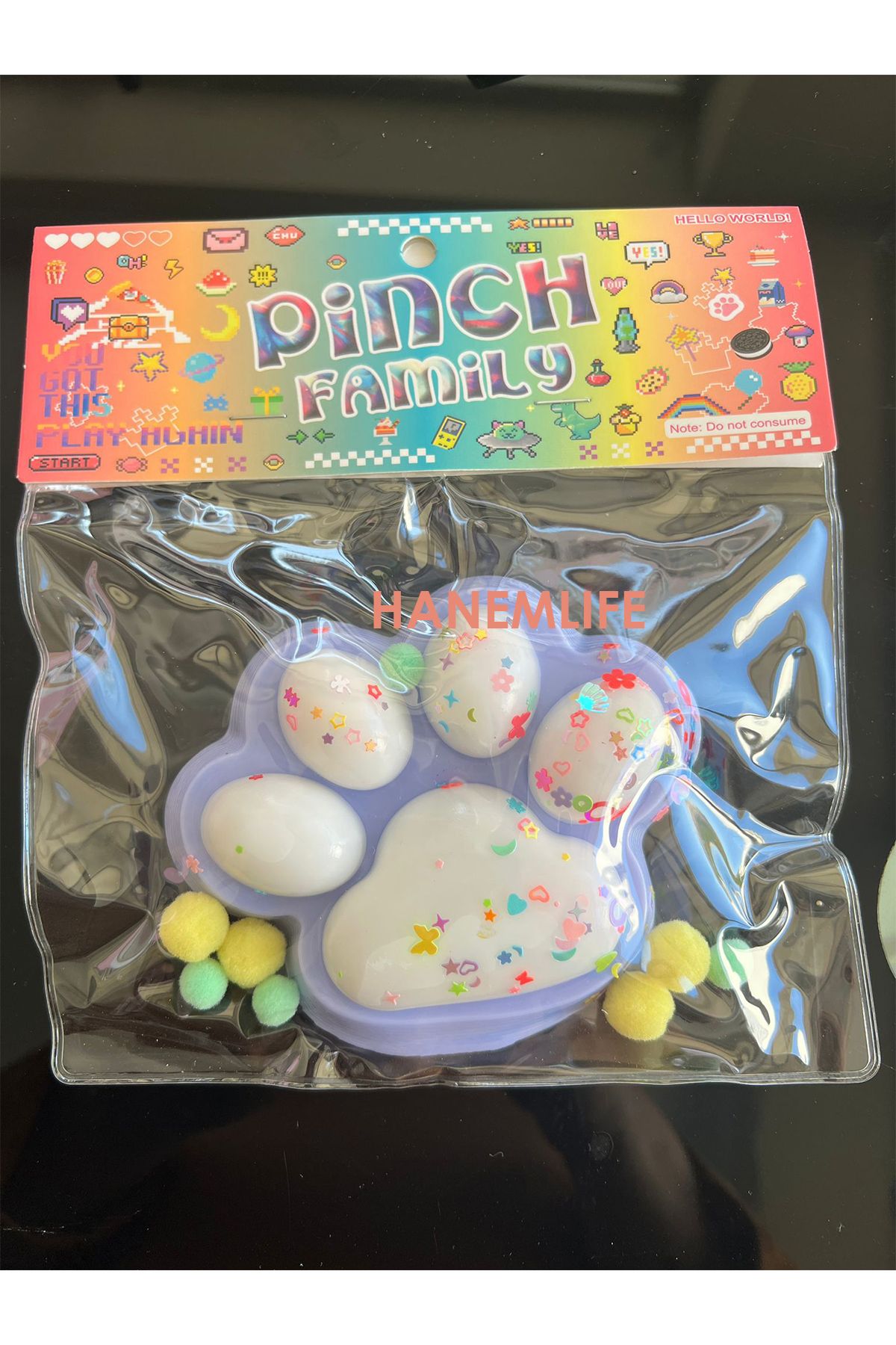 hanemlife yumuşak Sevimli Dev Squishy Kedi Pati Sıkma 11 cm Pati Sukuşi