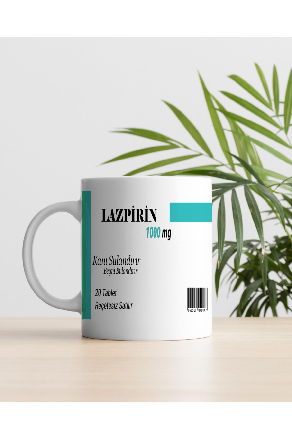 DİLAHOME Lazpirin Ilaç Baskılı Kupa Bardak - Komik Yazılı Kupa Bardak