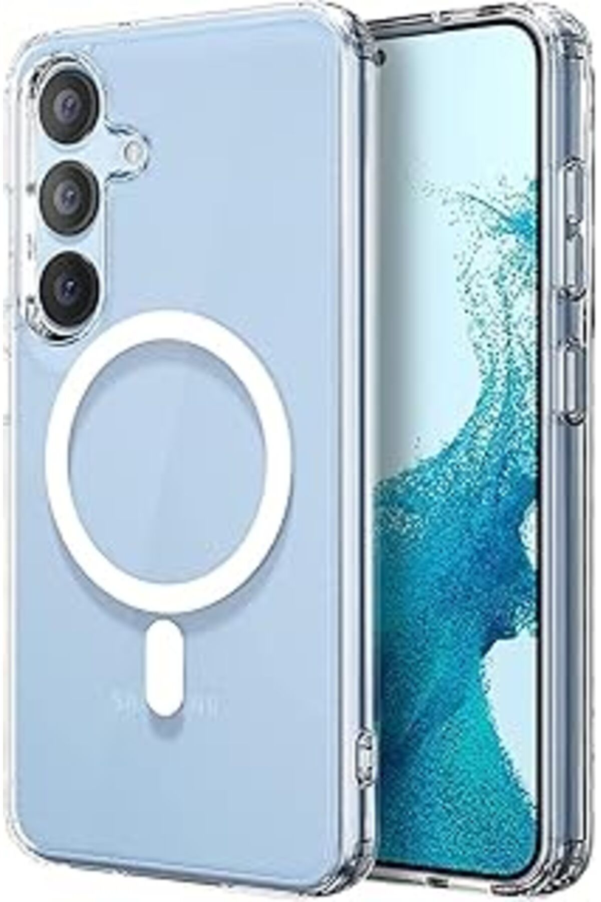 Karachil Microsonic Samsung Galaxy S23 Fe Kılıf Magsafe Clear Soft Şeffaf [Galaxy S23 Fe Ile Uyumlu Kılıf -