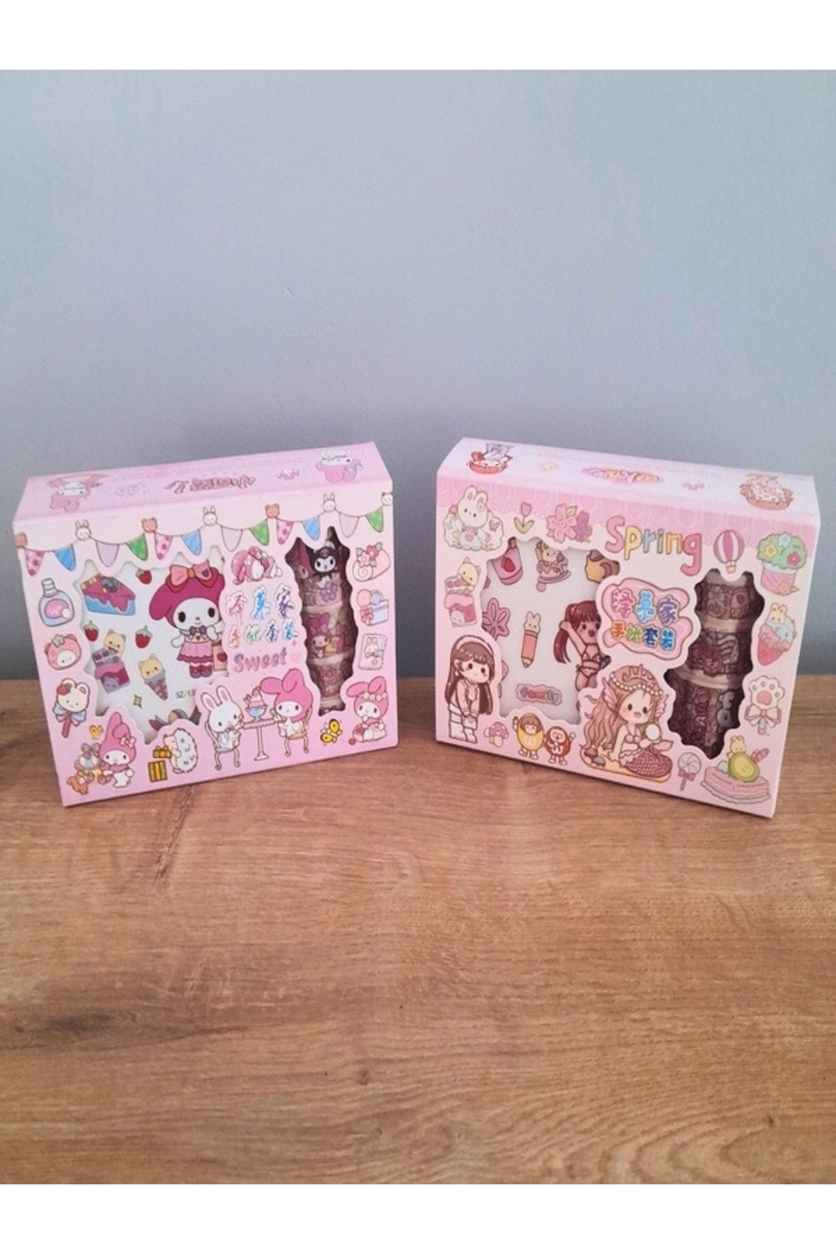MUNIS Anime Karakterli ve Kuromi-My Melody Sticker + Bant Mega Hediye Seti – 2’li Özel Kutu