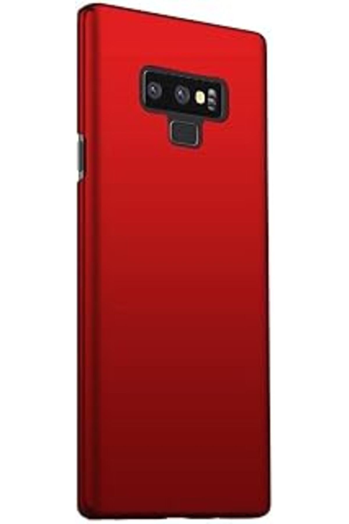 Pazarcan Samsung Galaxy Note 9 Uyumlu Sert Rubber Silikon Kılıf (Kırmızı)