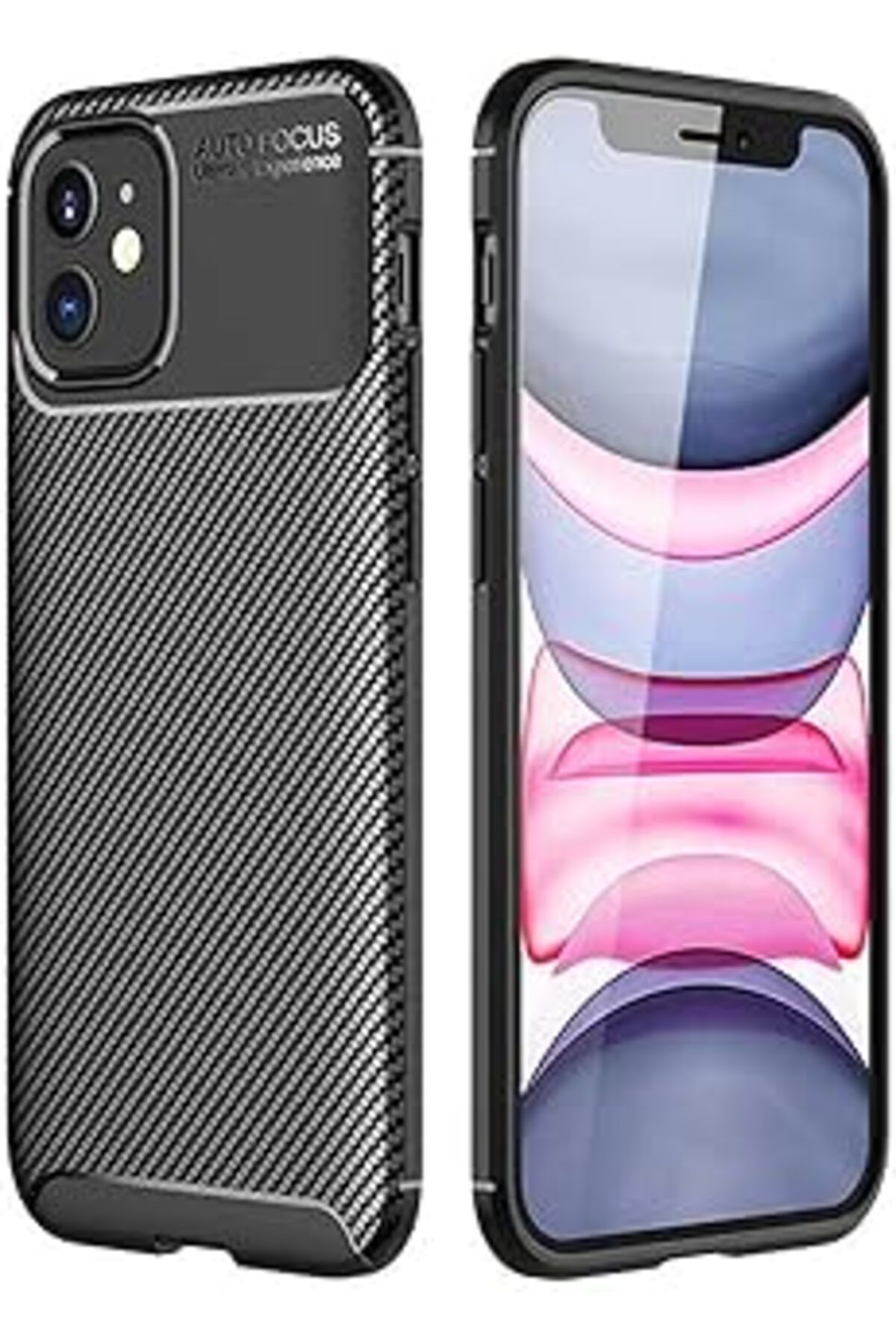 Karachil Zore Apple Iphone 12 Mini Ile Uyumlu Için Kılıf, Silikon, Siyah