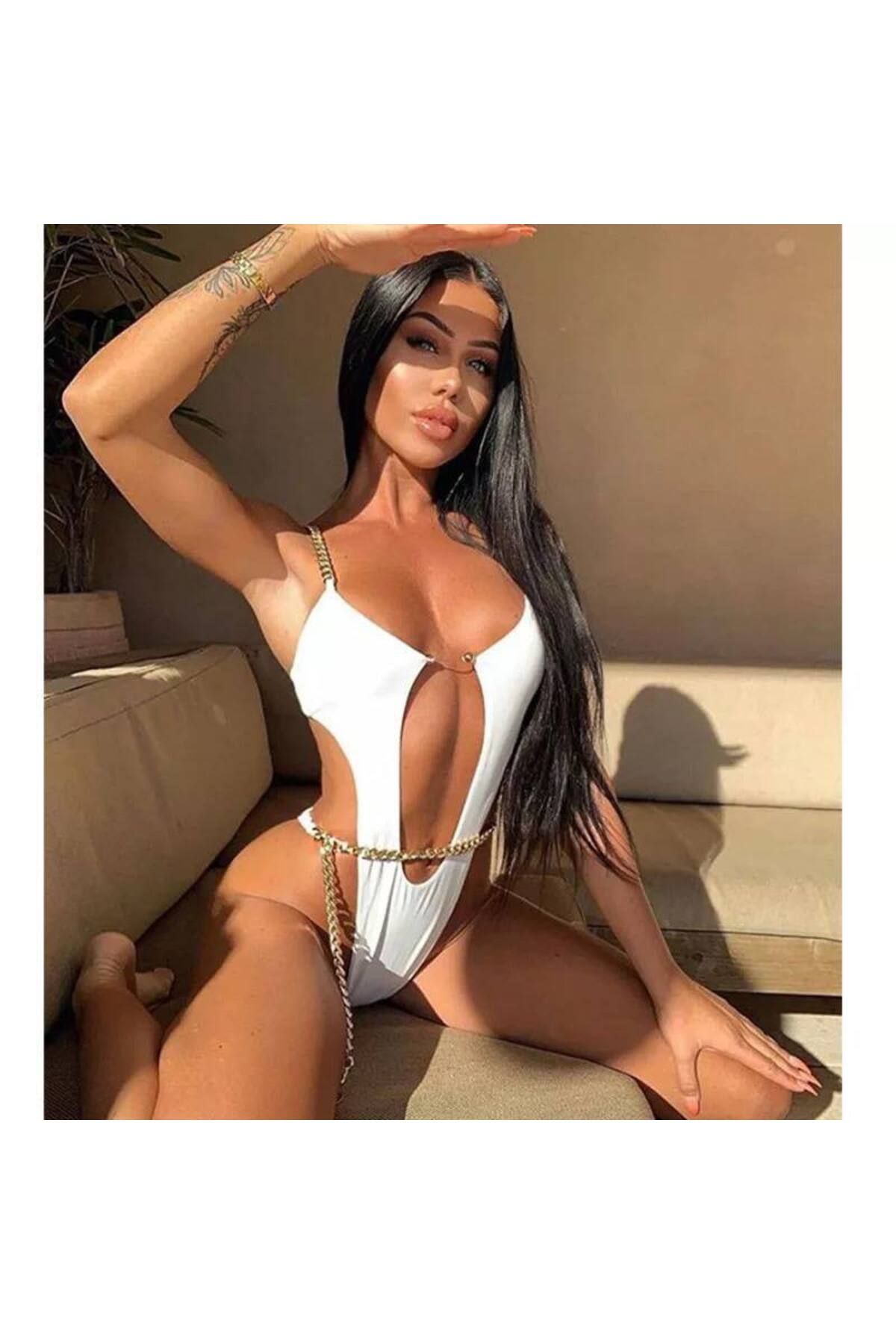 Morliva Morlieva Detaylı model zincirli bikini