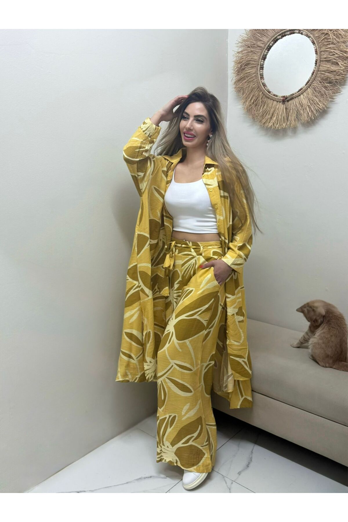 ASHILDA KİMONO&PANTOLON TAKIM