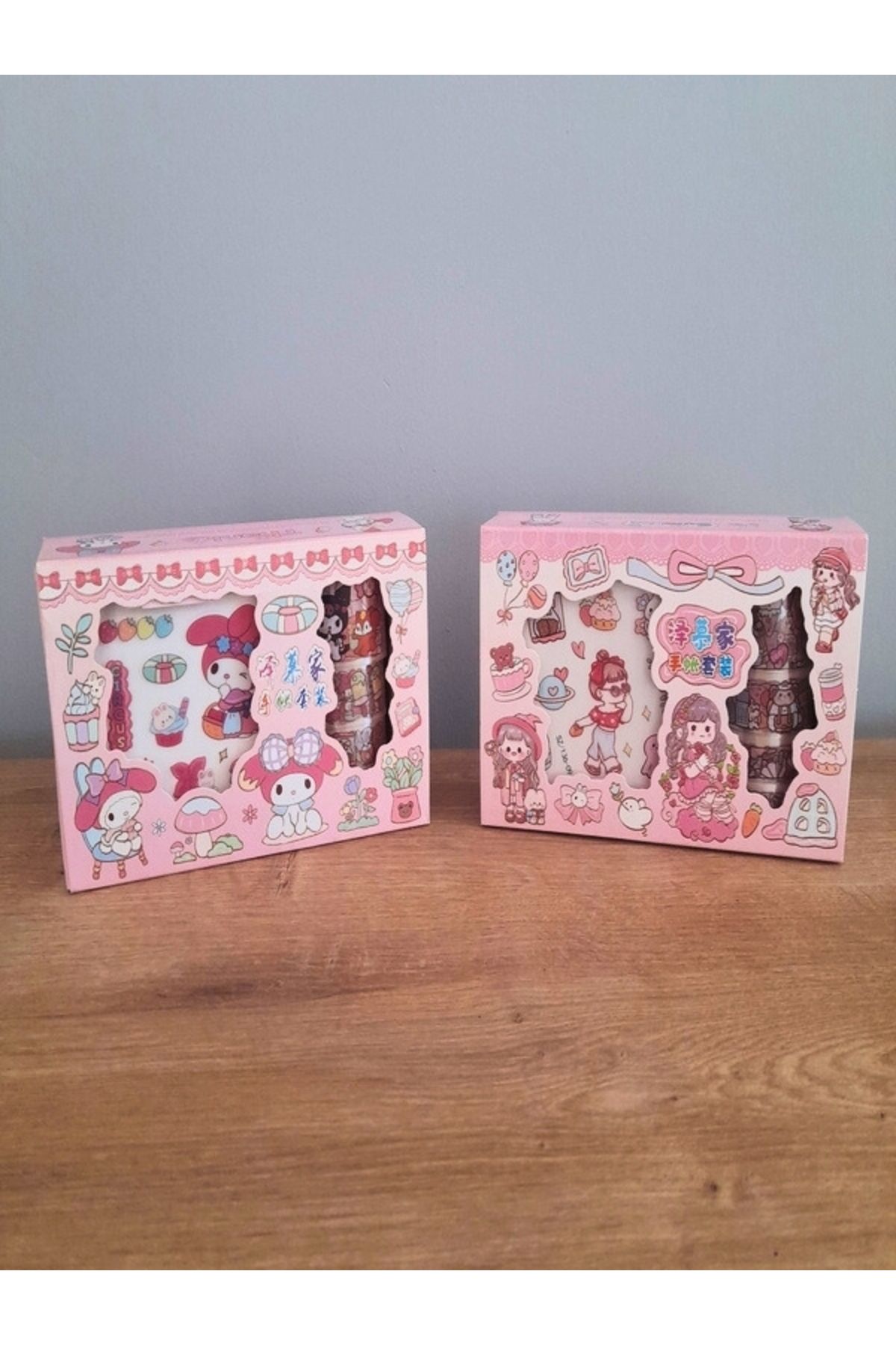MUNIS Anime Karakterli ve Kuromi-My Melody Sticker + Bant Mega Hediye Seti – 2’li Özel Kutu
