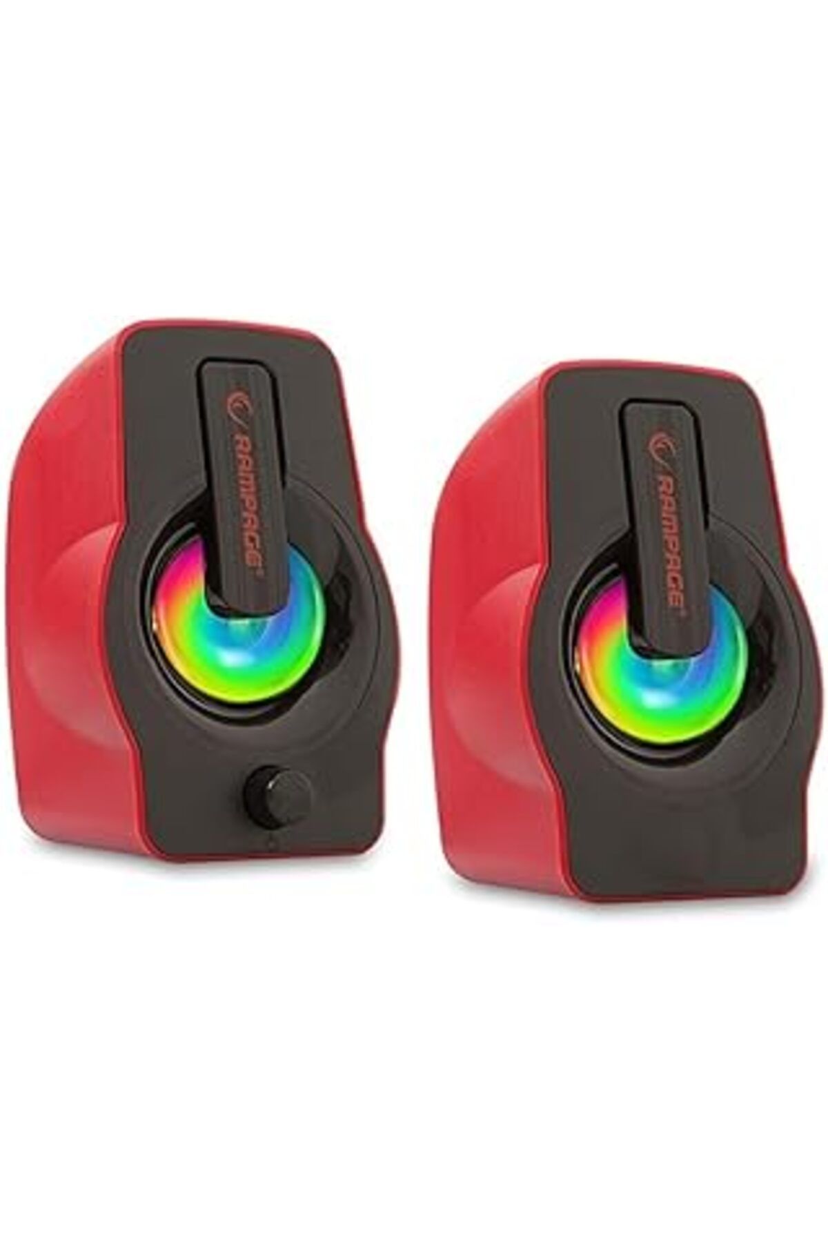 Karachil Rampage Rms-G7 Falsetto 2.0 6 Watt Rgb Ledli Kırmızı Multimedia Gaming Usb Speaker, Oyuncu Hoparlör