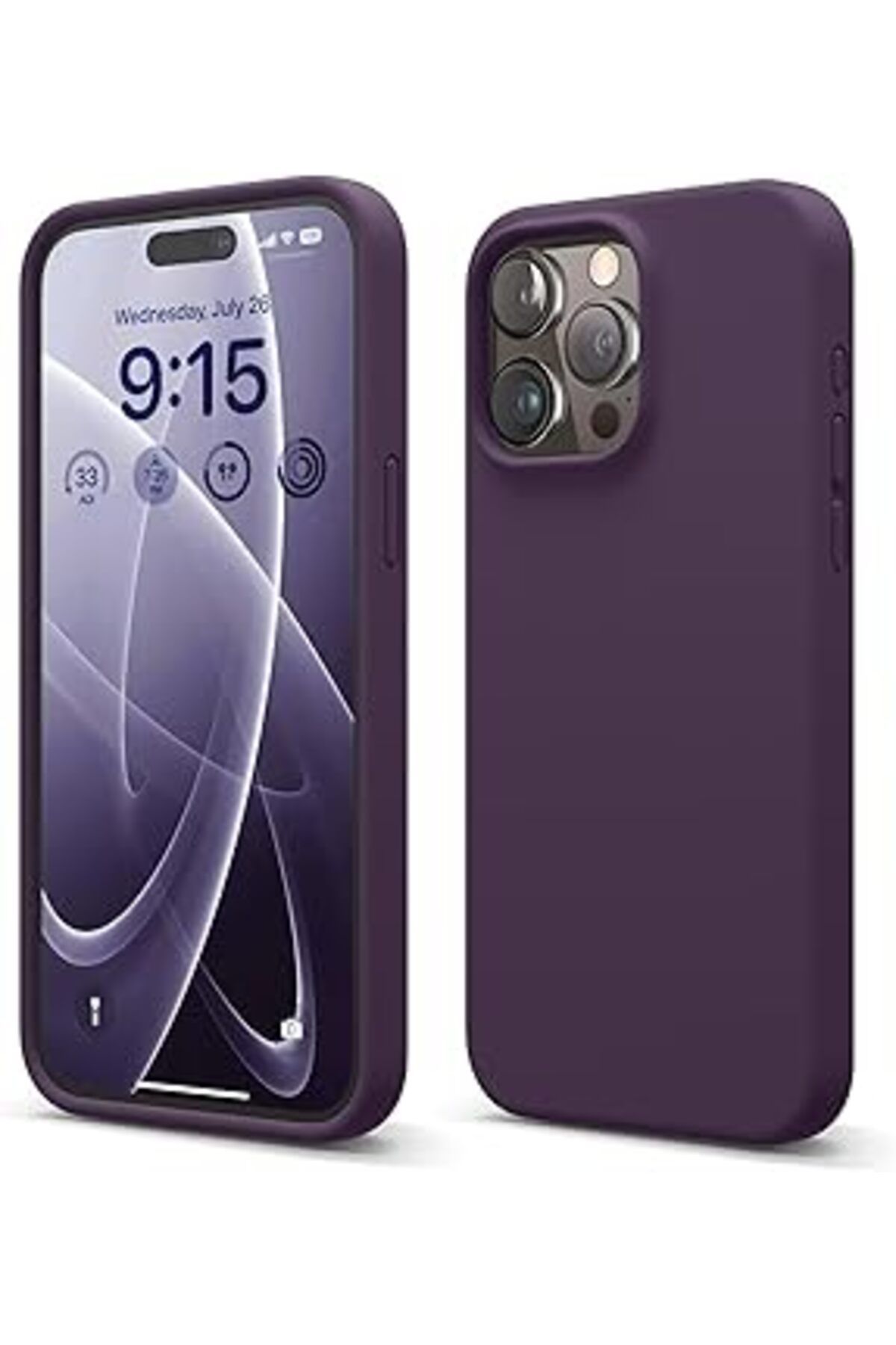 Karachil Merwish Apple Iphone 14 Pro Max Uyumlu Özel İpeksi Dokunuş Hissi Veren İçi Yumuşak Kadife Lansman S