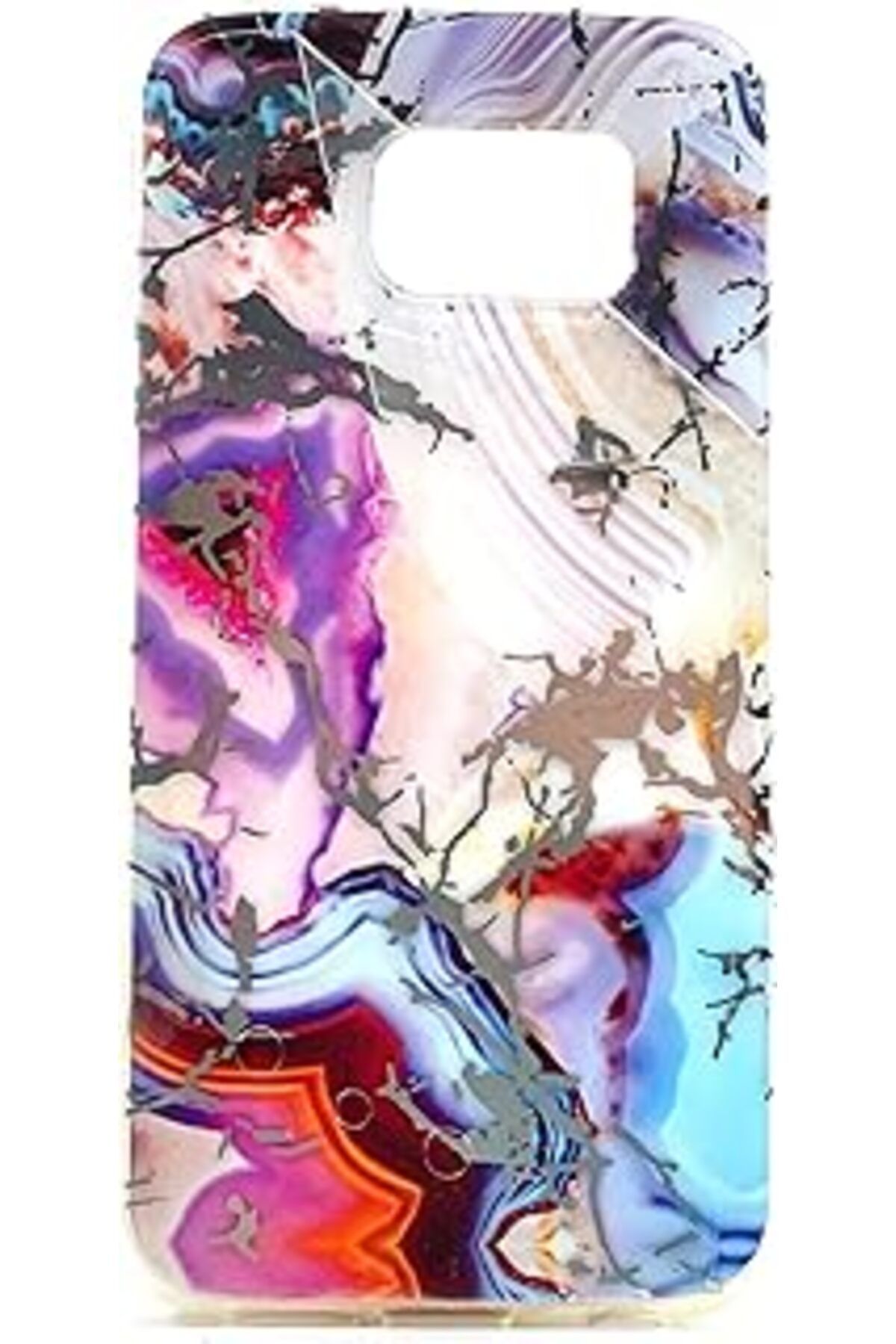 Karachil Samsung Galaxy Note 5 Uyumlu Desenli Yumuşak Silikon Kılıf (Kırmızı)