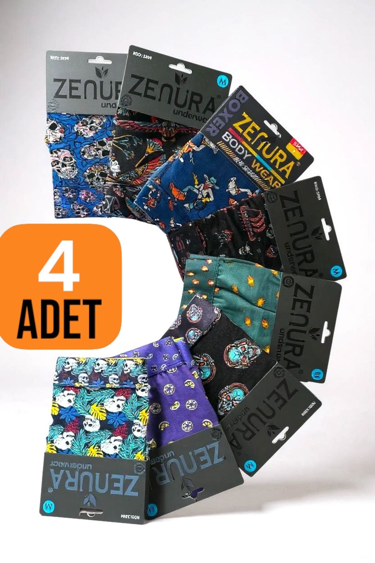 Katmirra Zenura Desenli Erkek Boxer - Dondeza ve Tutku İç Giyim Bayii