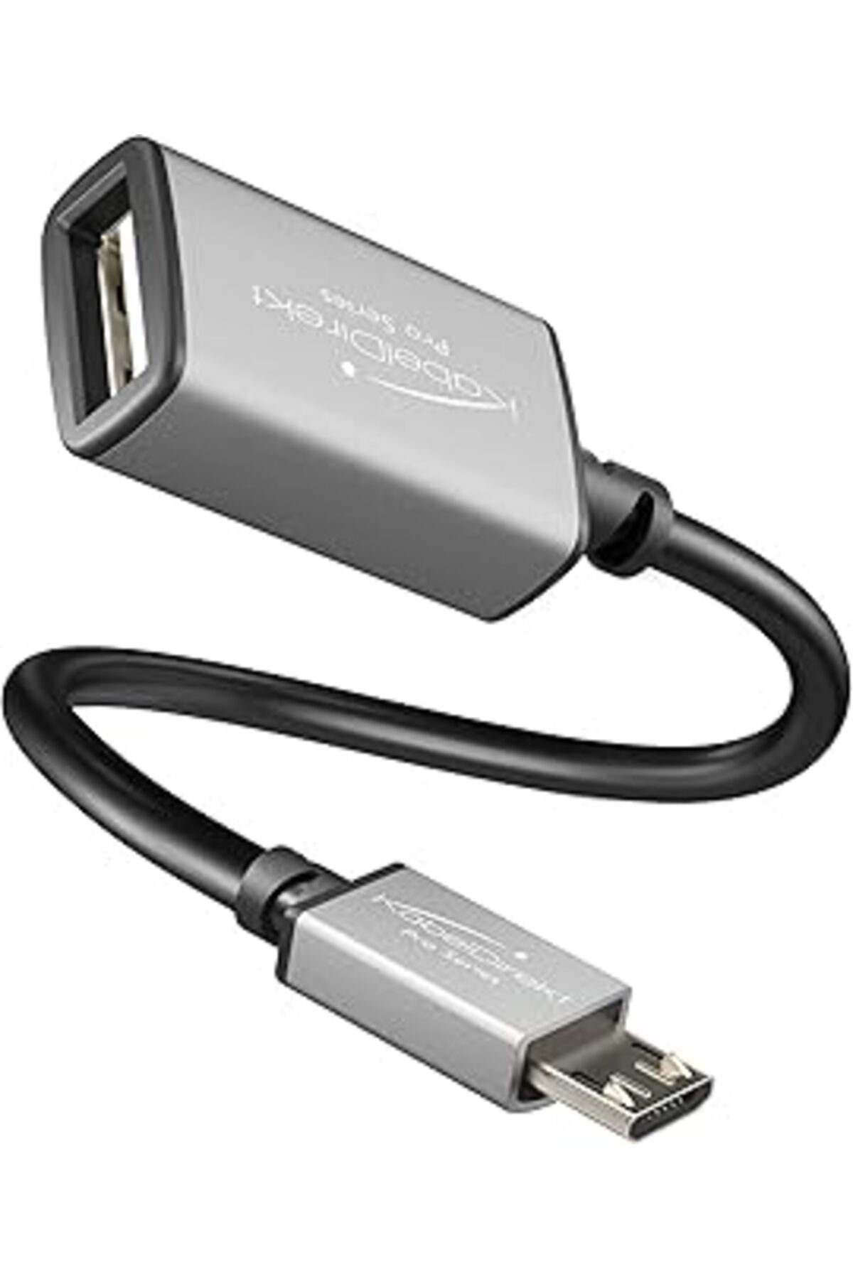Pazarcan Kabeldirekt – Otg Adaptörü – 0,15M (Usb A 2.0 Soketinden Mikro Usb Fişine, Yüksek Hızlı Veri Kablos