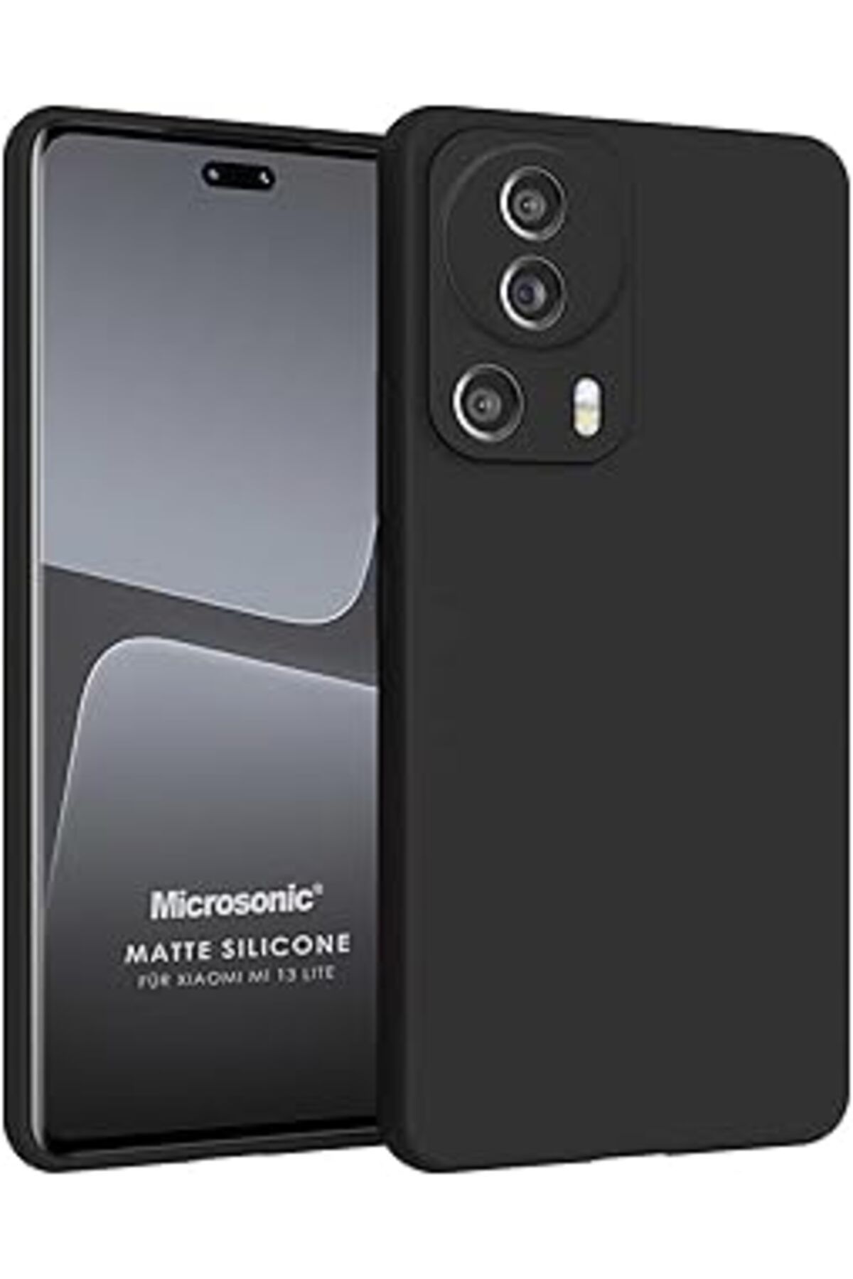 Karachil Microsonic Matte Silicone Xiaomi Mi 13 Lite Için Kılıf Siyah [Mi 13 Lite Ile Uyumlu Kılıf - Siyah]
