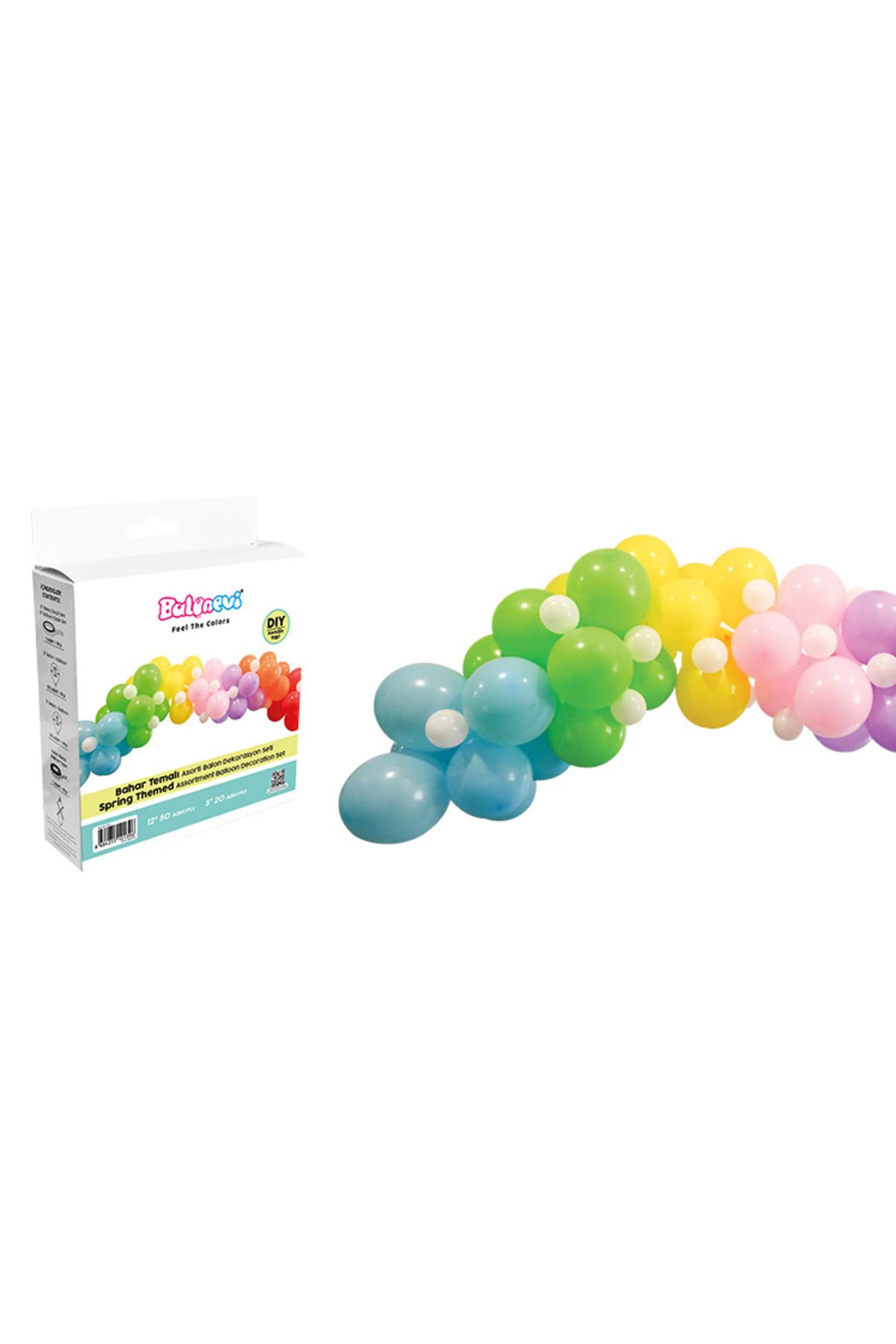 DODOMAR Balon Dekorasyon seti Bahar Temalı Bahçe Kutlaması doğum günü parti seti 70 balon+ balon yapıştırıc