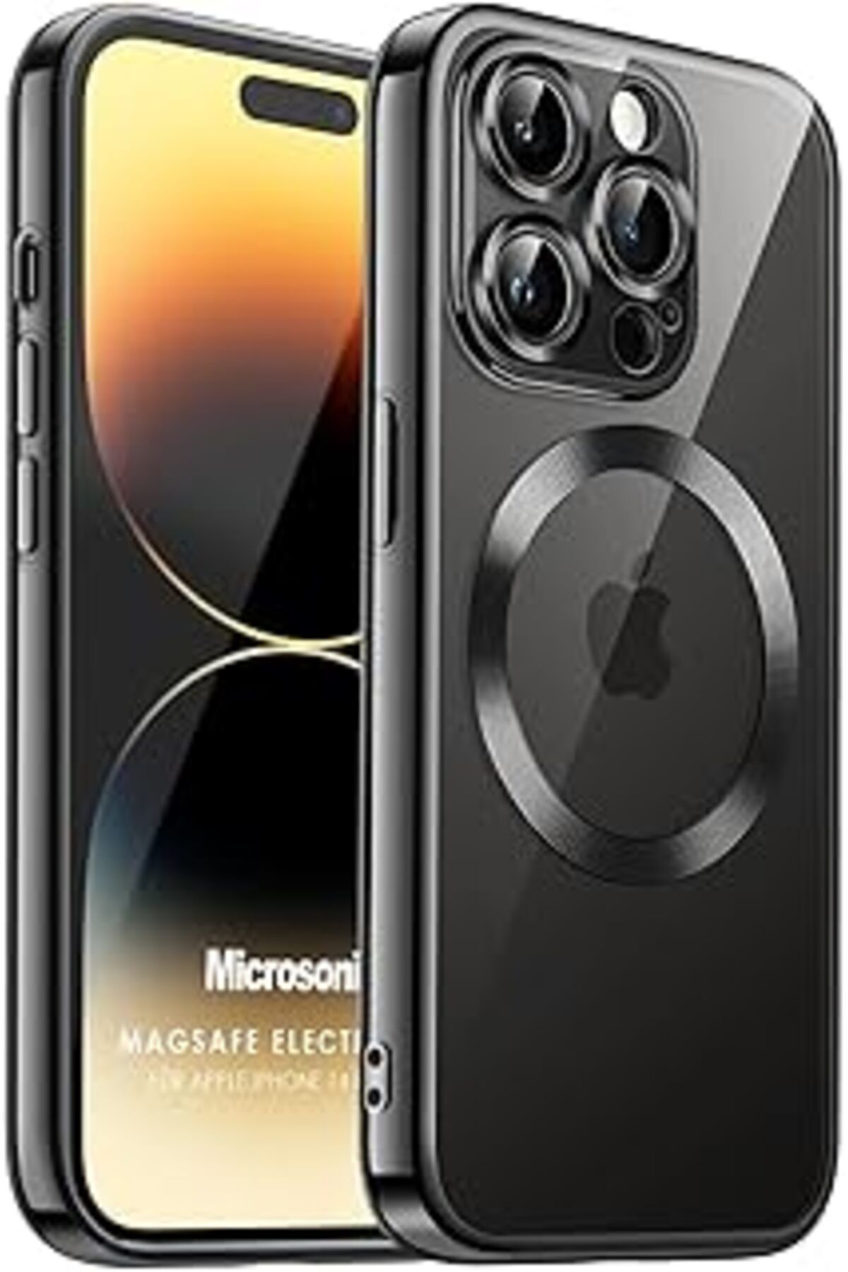 Karachil Microsonic Apple Iphone 14 Pro Için Kılıf Magsafe Luxury Electroplate [Iphone 14 Pro Ile Uyumlu Kıl