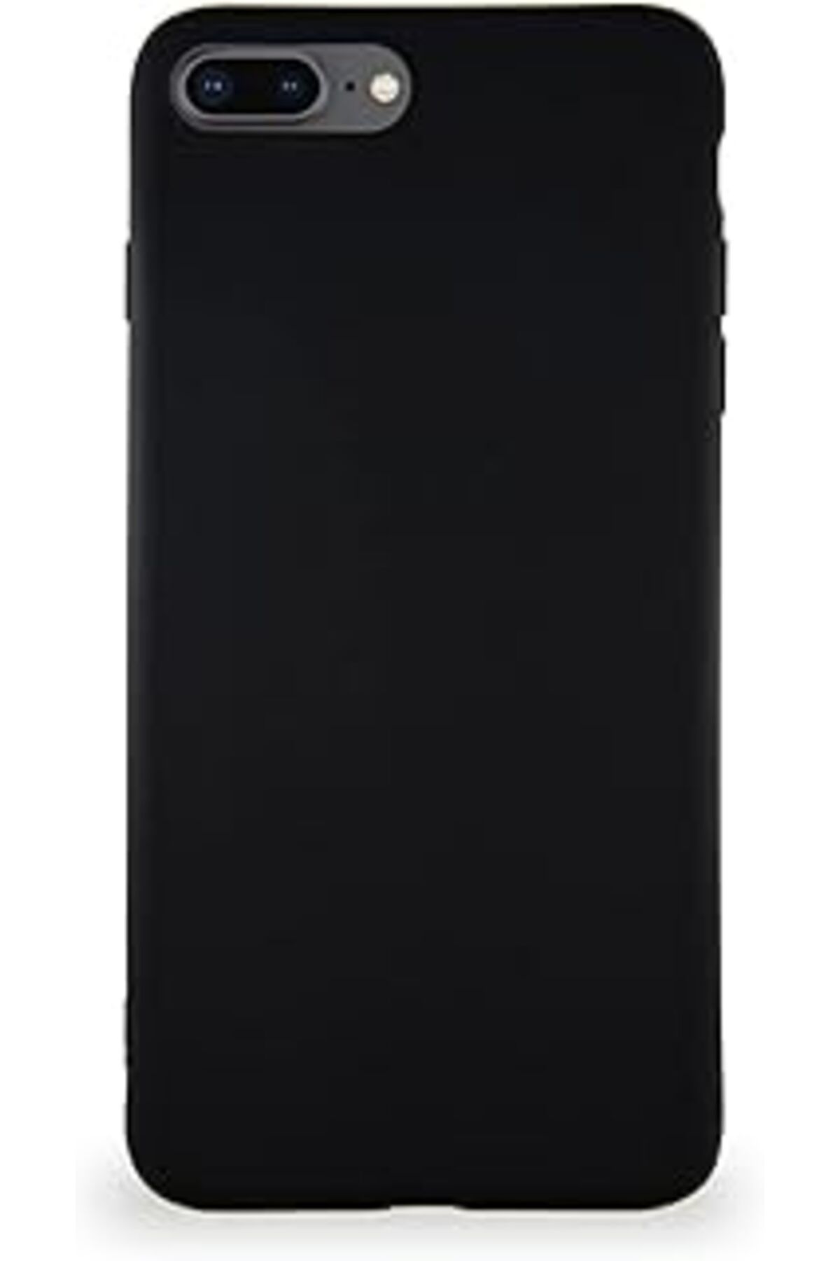 Karachil Kzy İletişim Apple Iphone 8 Plus Ile Uyumlu Kılıf Soft Premier Renkli Silikon Kapak - Siyah