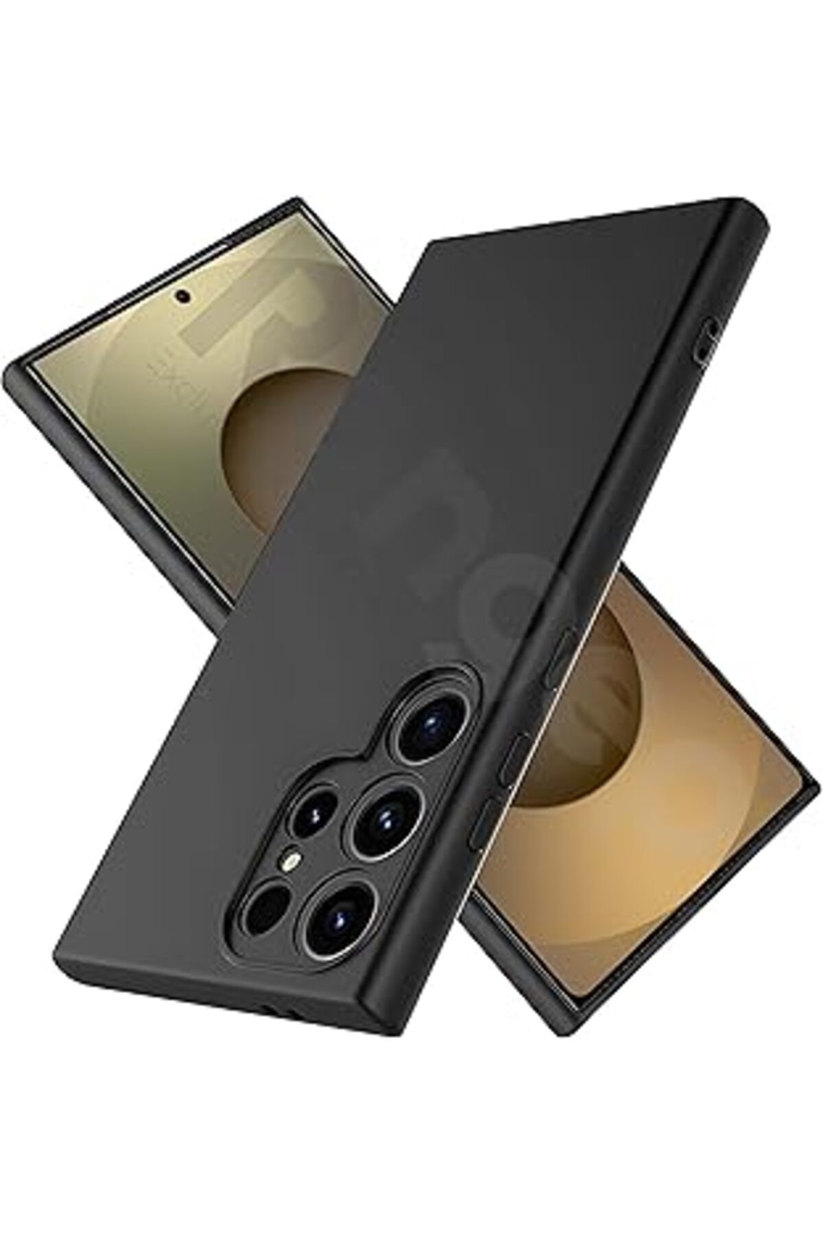 Karachil Rongep Samsung Galaxy S25 Ultra Için Kamera Yükseltili İç Yüzeyi Mikrofiber Astarlı Silikon Kılıf 3