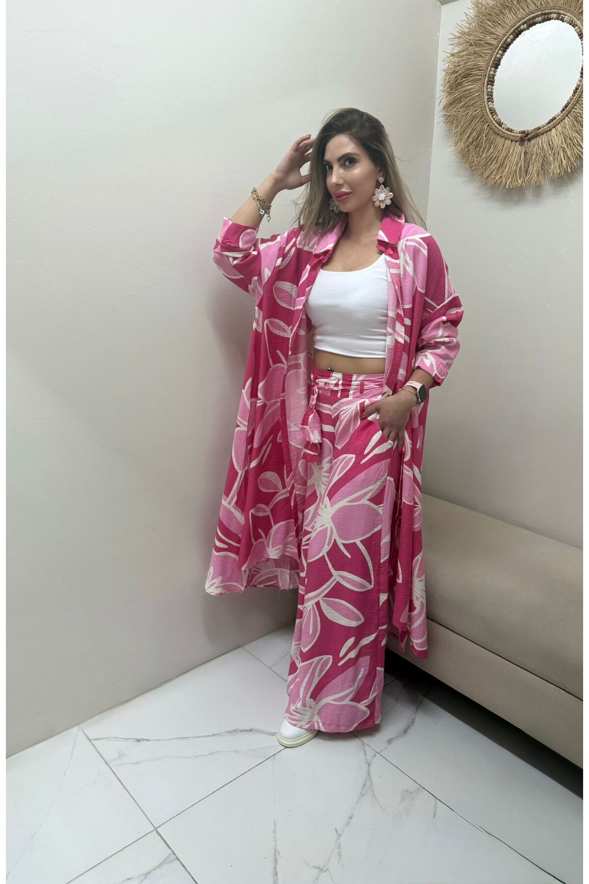 ASHILDA KİMONO&PANTOLON TAKIM